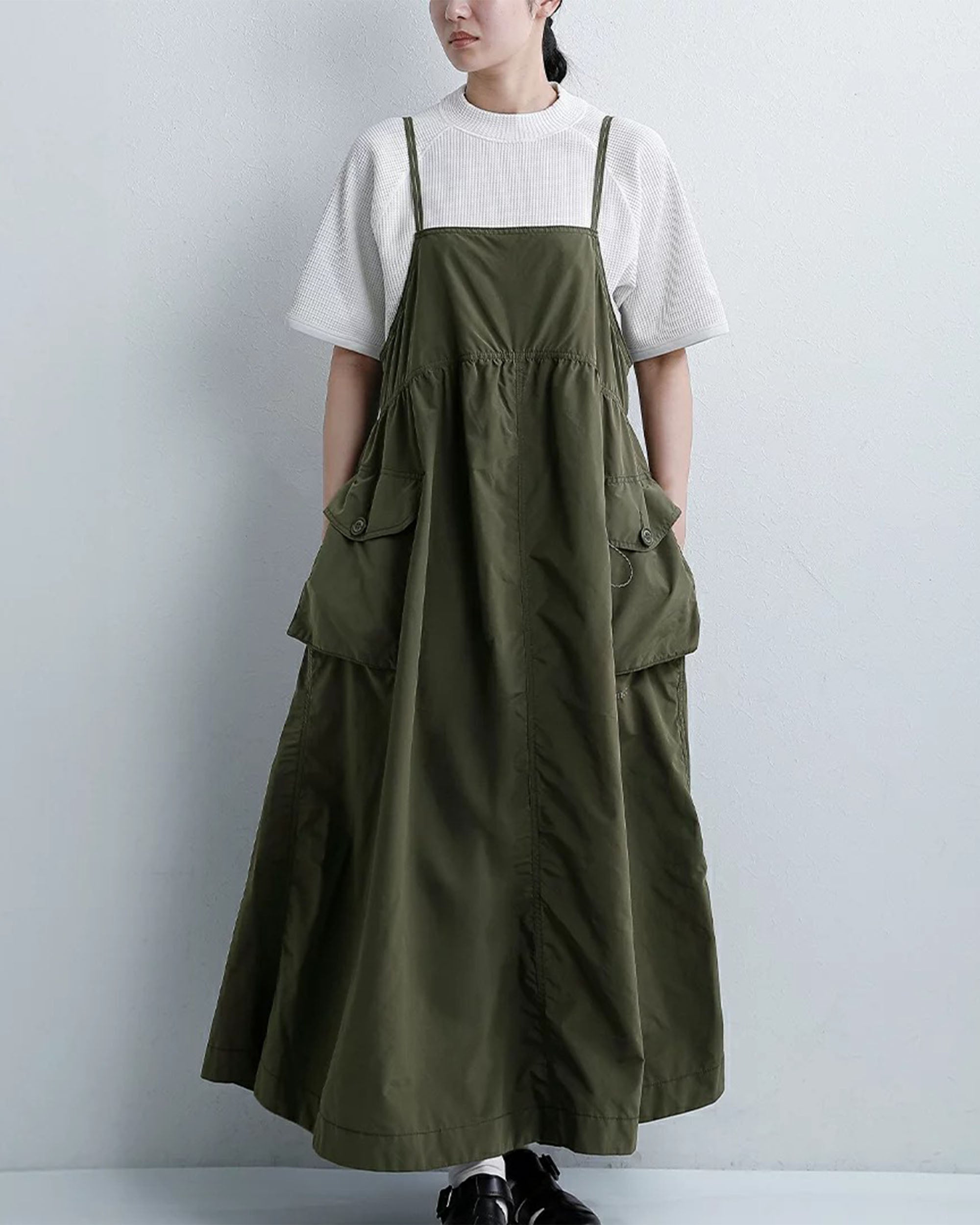 And Wander Oversized Cargo Dress - Black - Technical Water-Repellent Ripstop Dress | HIGHS AND LOWS And Wander Oversized Cargo Dress - Black - Technical Water-Repellent Ripstop Dress | HIGHS AND LOWS