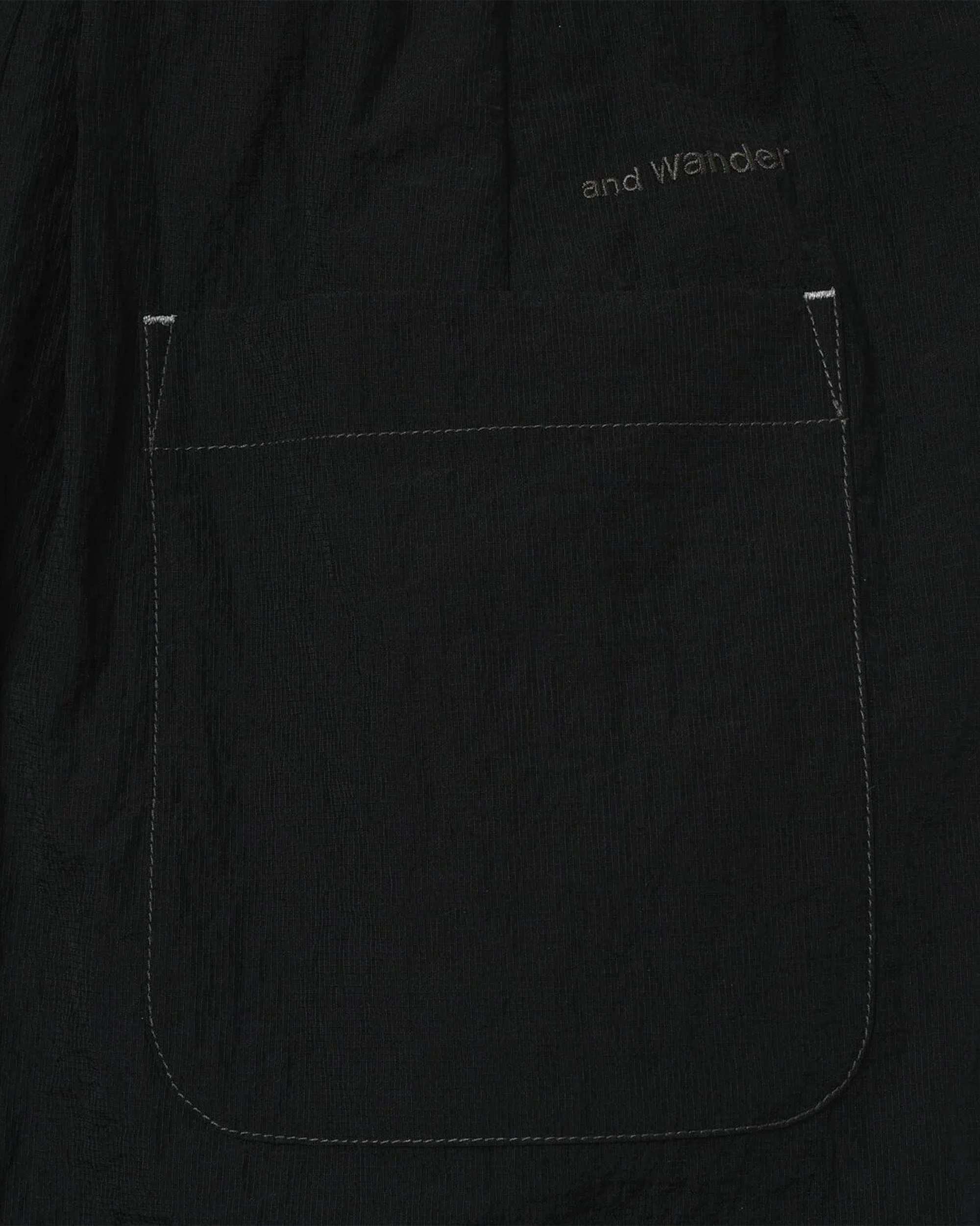 Sheer Ripstop Sarouel Pants - Black
