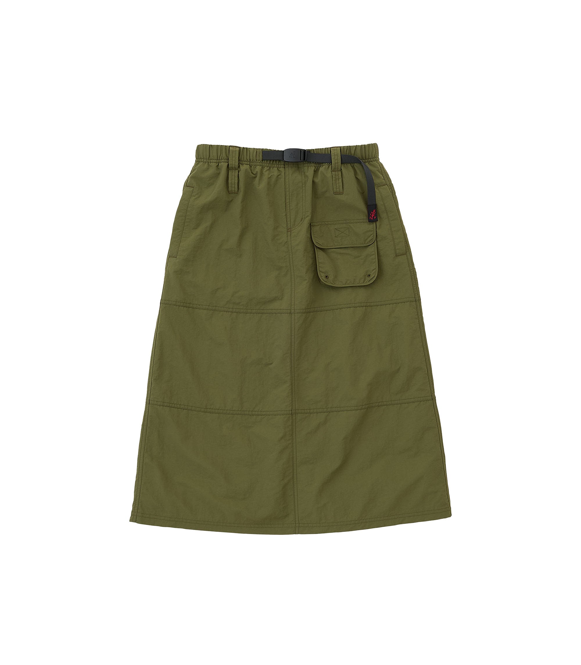 Nylon Utility Skirt - Olive