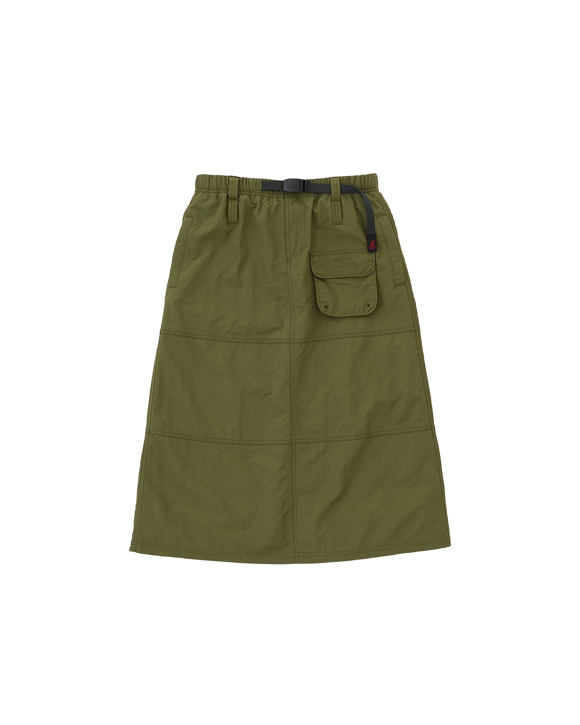 Nylon Utility Skirt - Olive