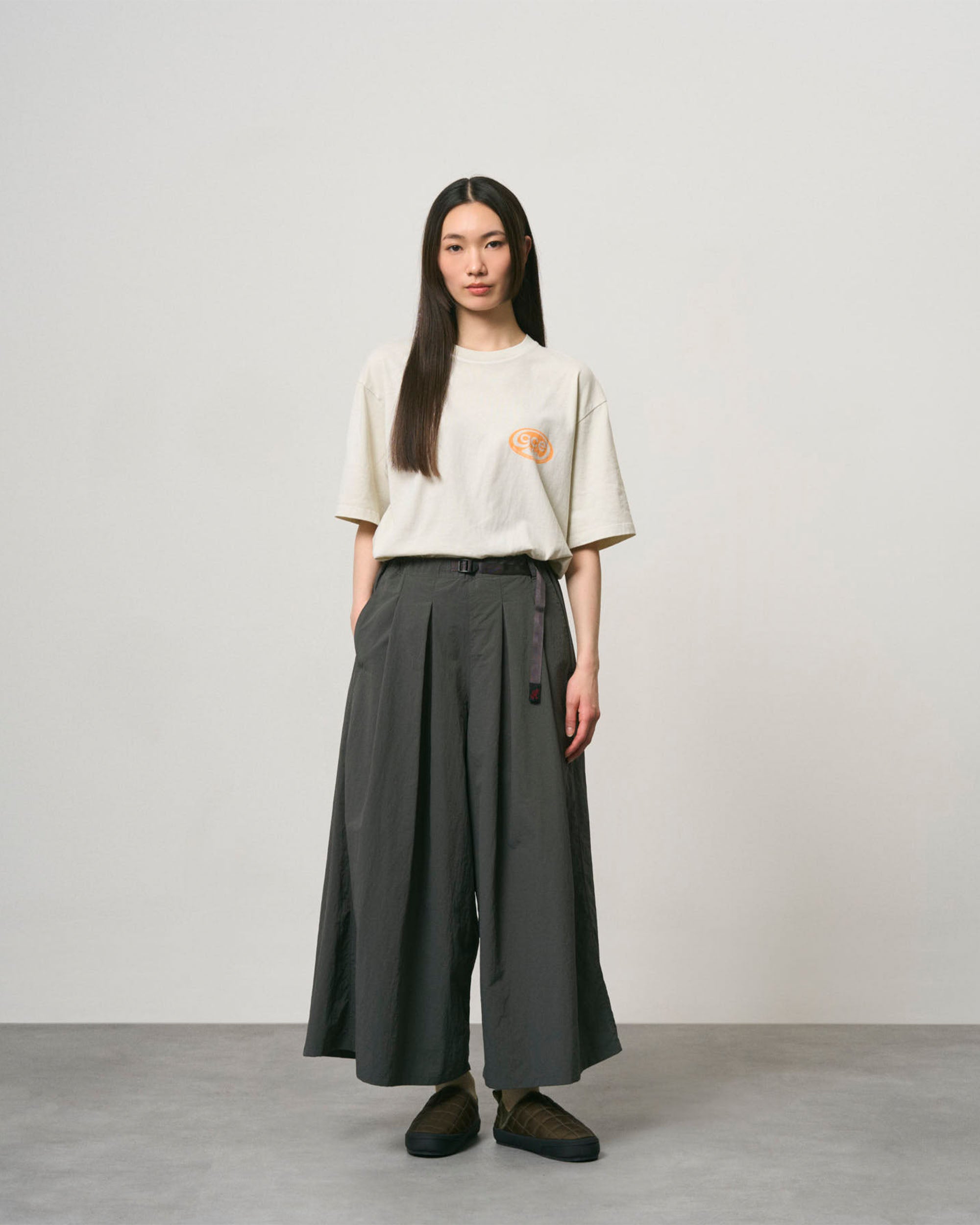 Nylon Flare Pant - Carbon