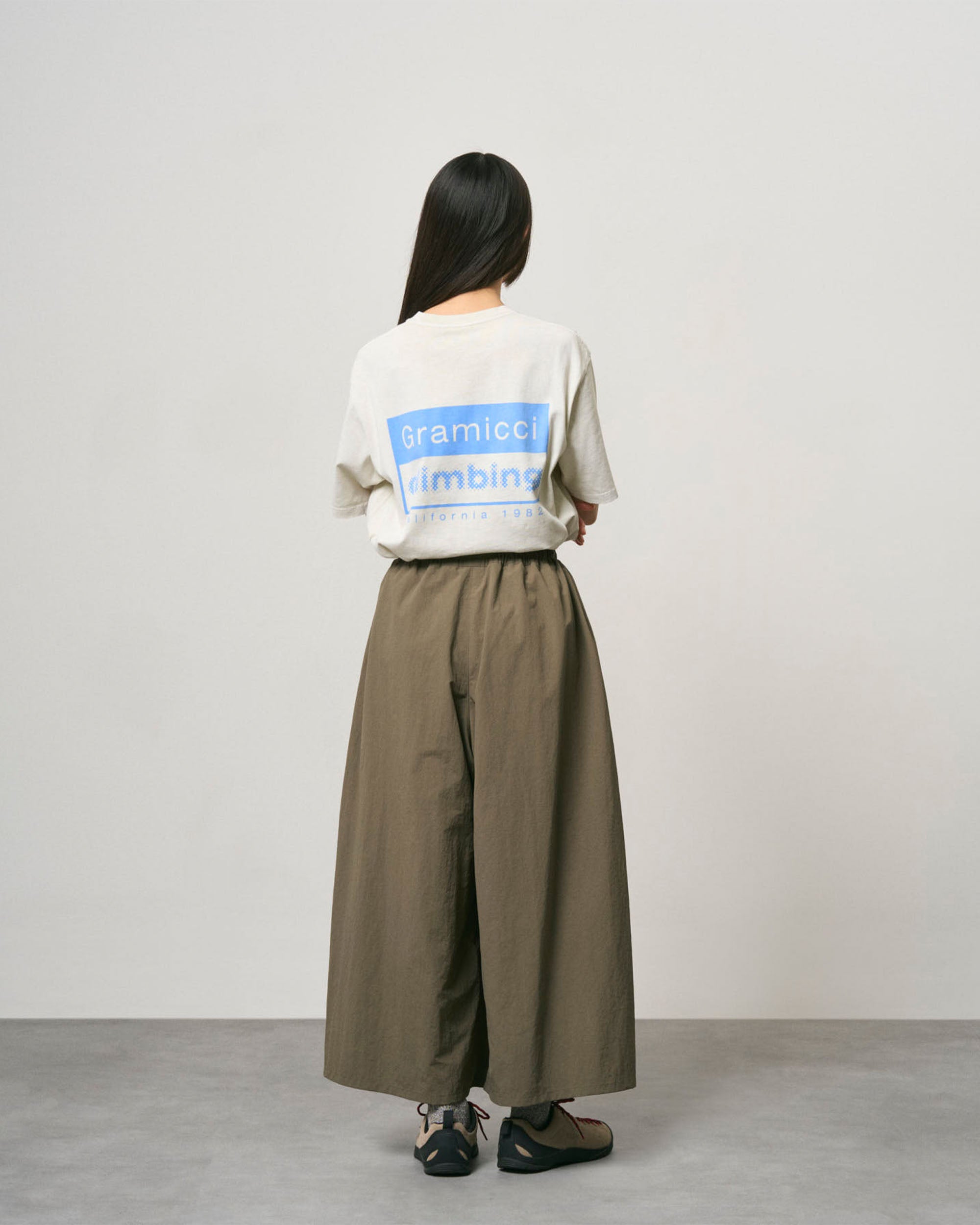 Nylon Flare Pant - Burnt Olive