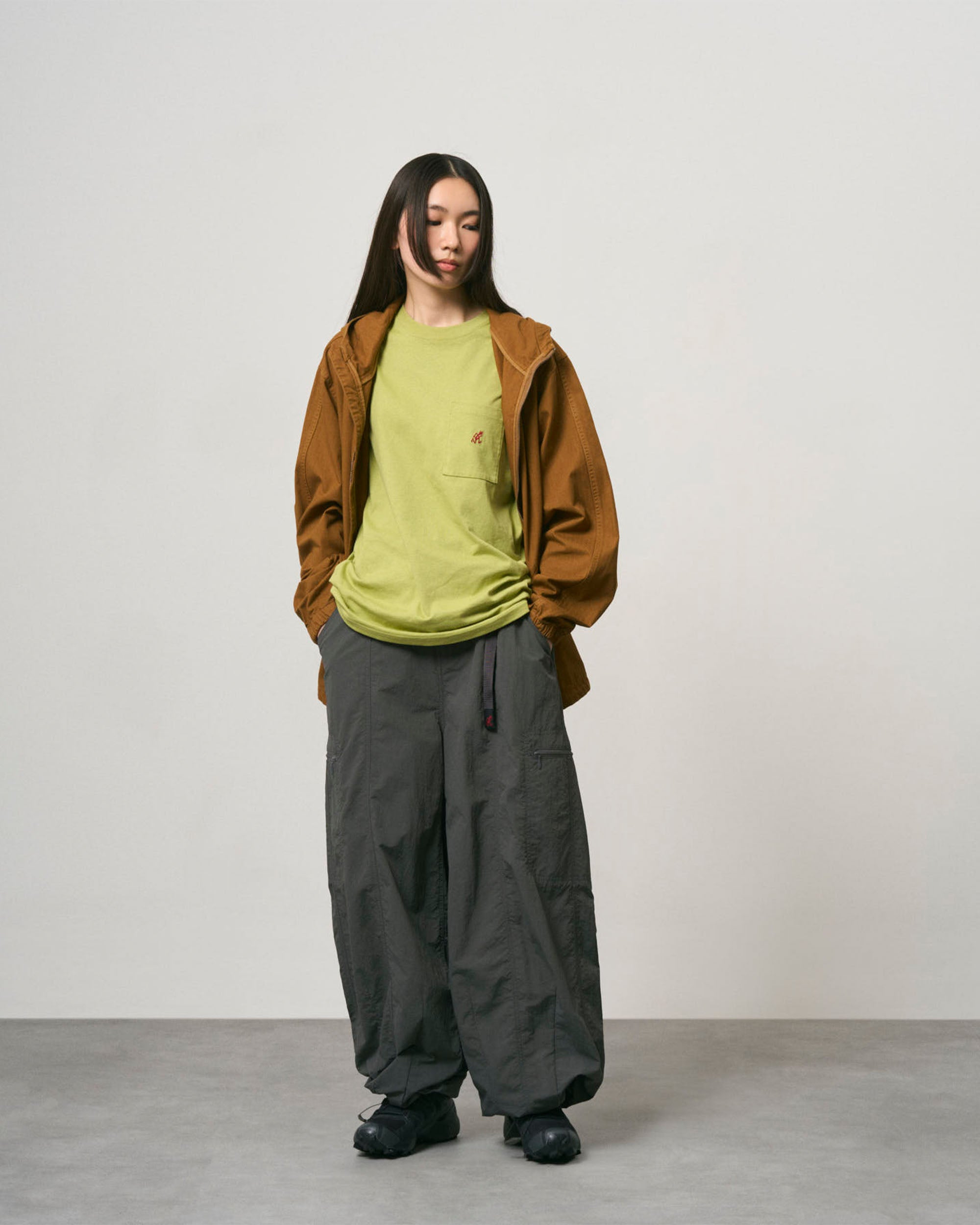 Nylon Loose Balloon Pant - Carbon