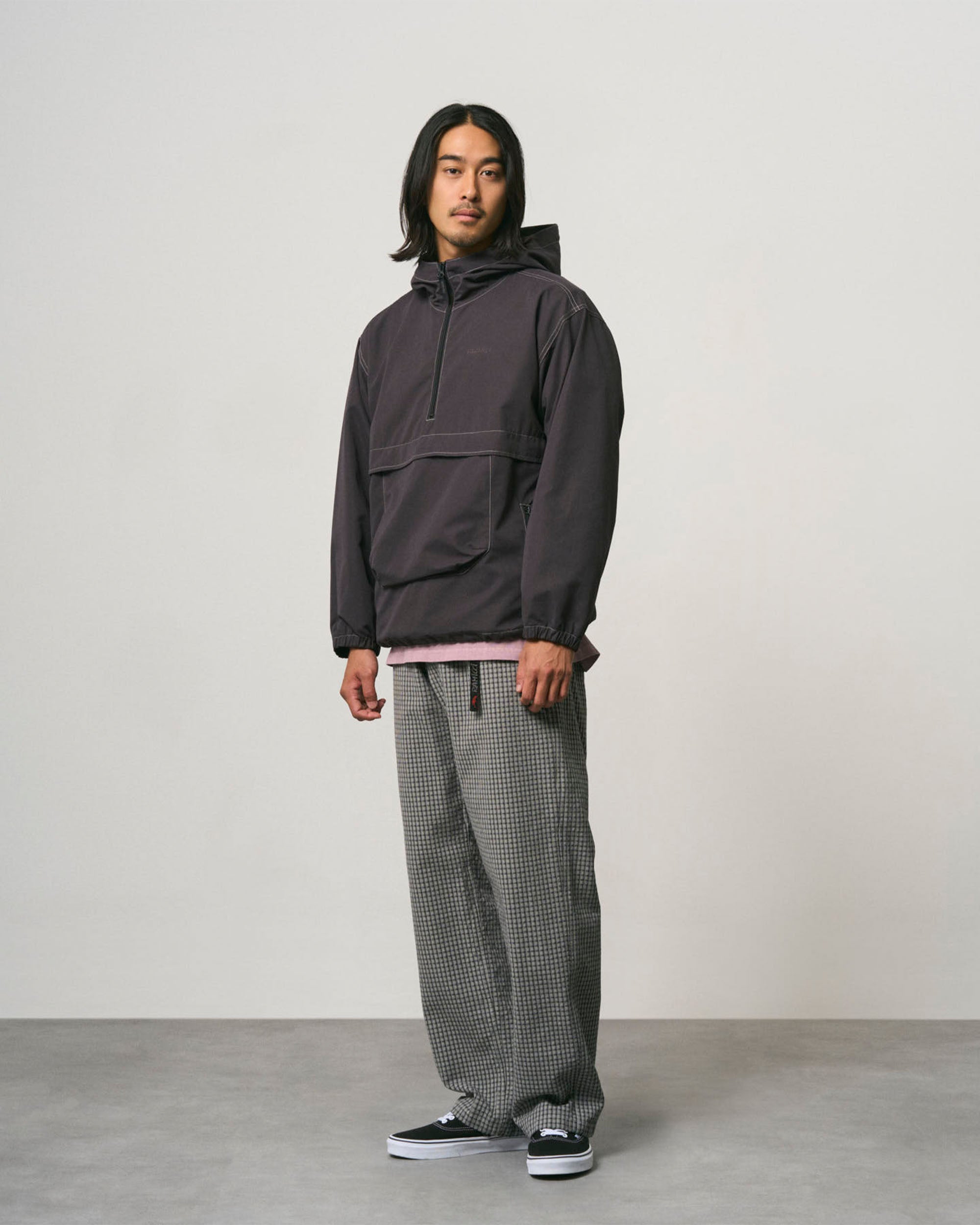 Dobby Plaid Gramicci Pant Straight Fit - Stone