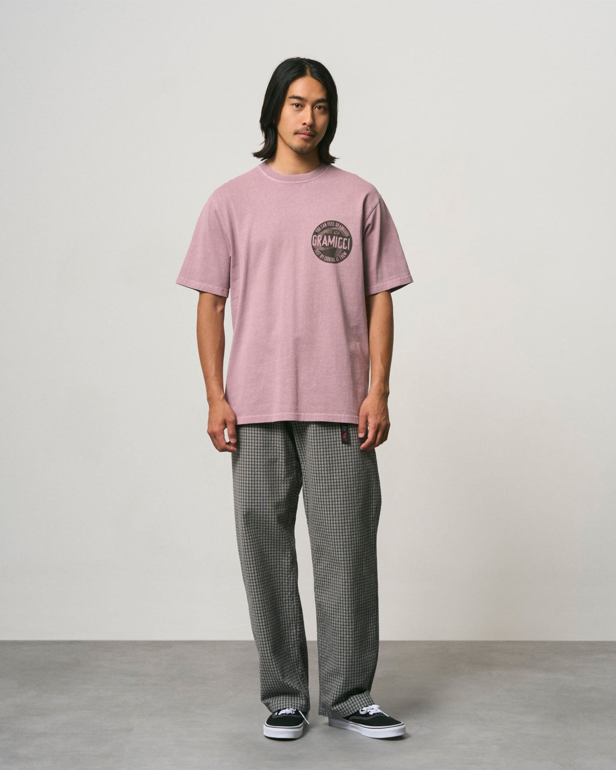 Dobby Plaid Gramicci Pant Straight Fit - Stone
