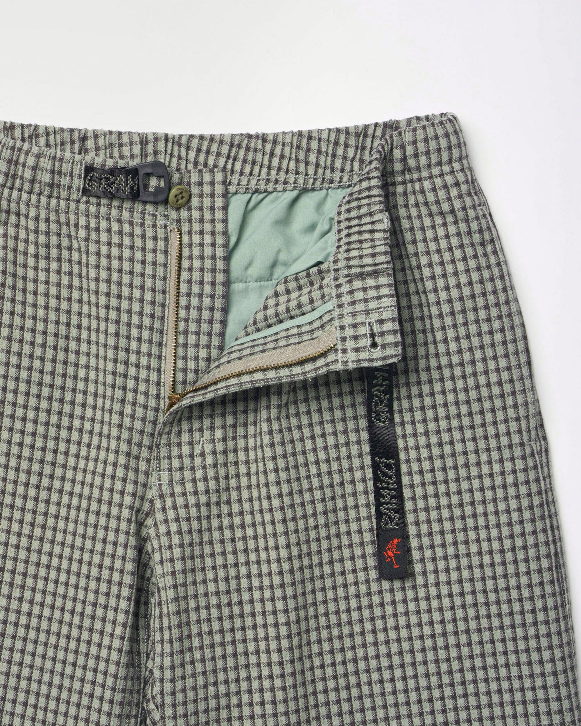 Dobby Plaid Gramicci Pant Straight Fit - Stone