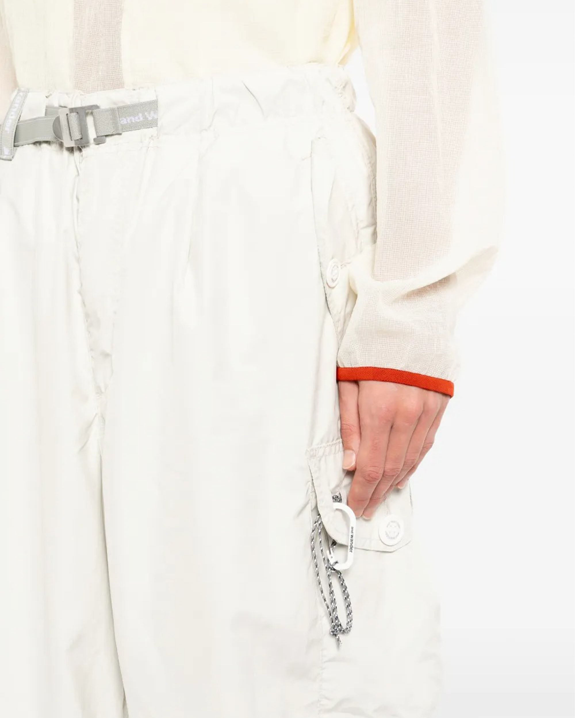 Oversized Cargo Pants - White