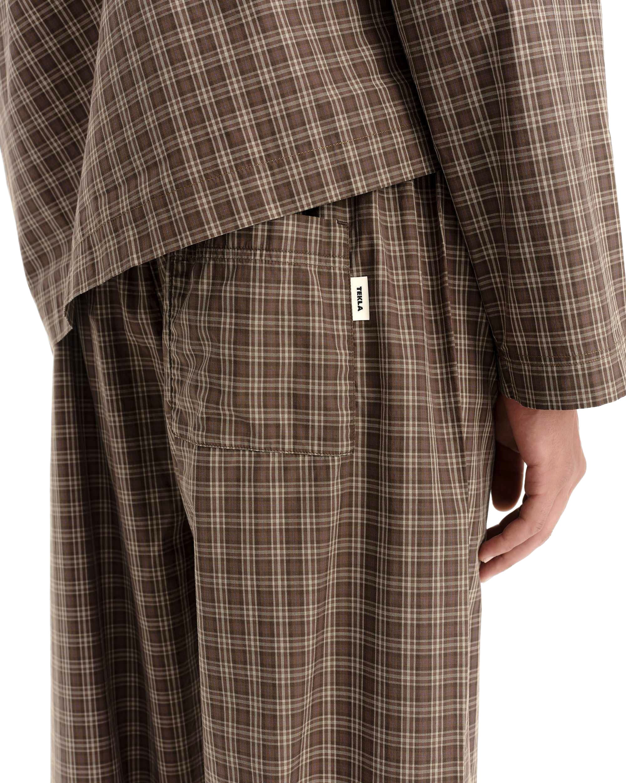 Mens Fine Twill Pyjama Pants - Serra Checks