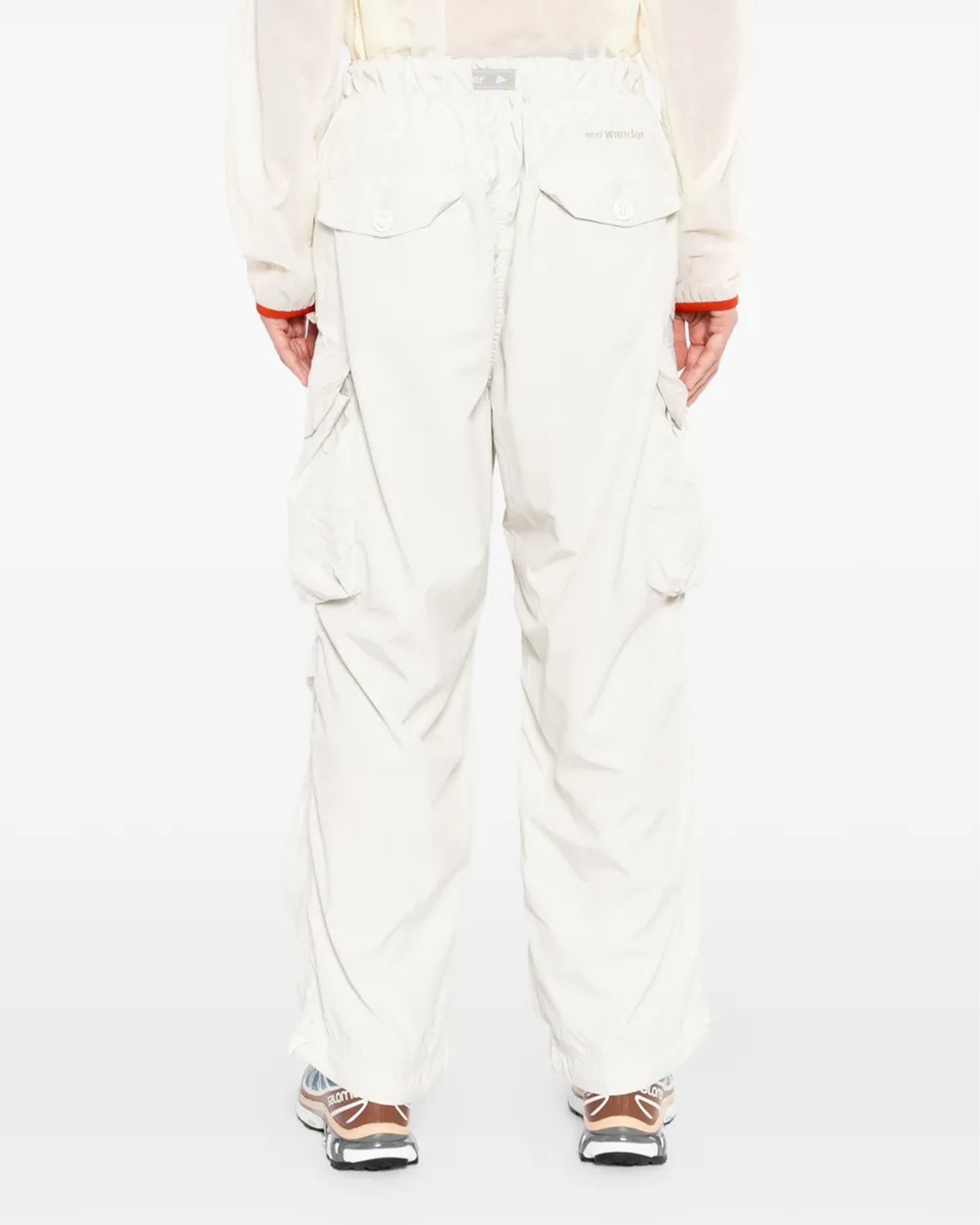Oversized Cargo Pants - White