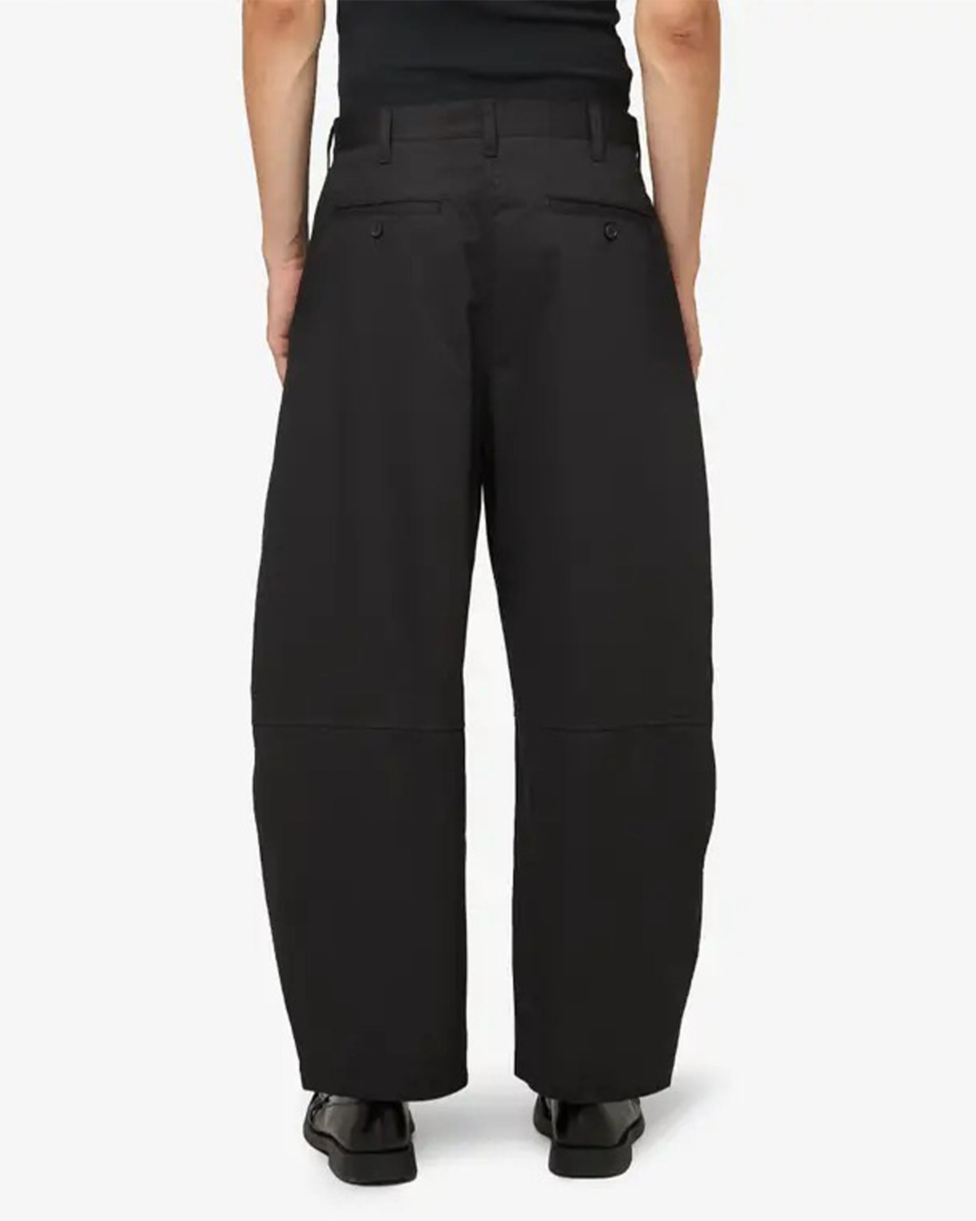 Double Pleated Pants - Black