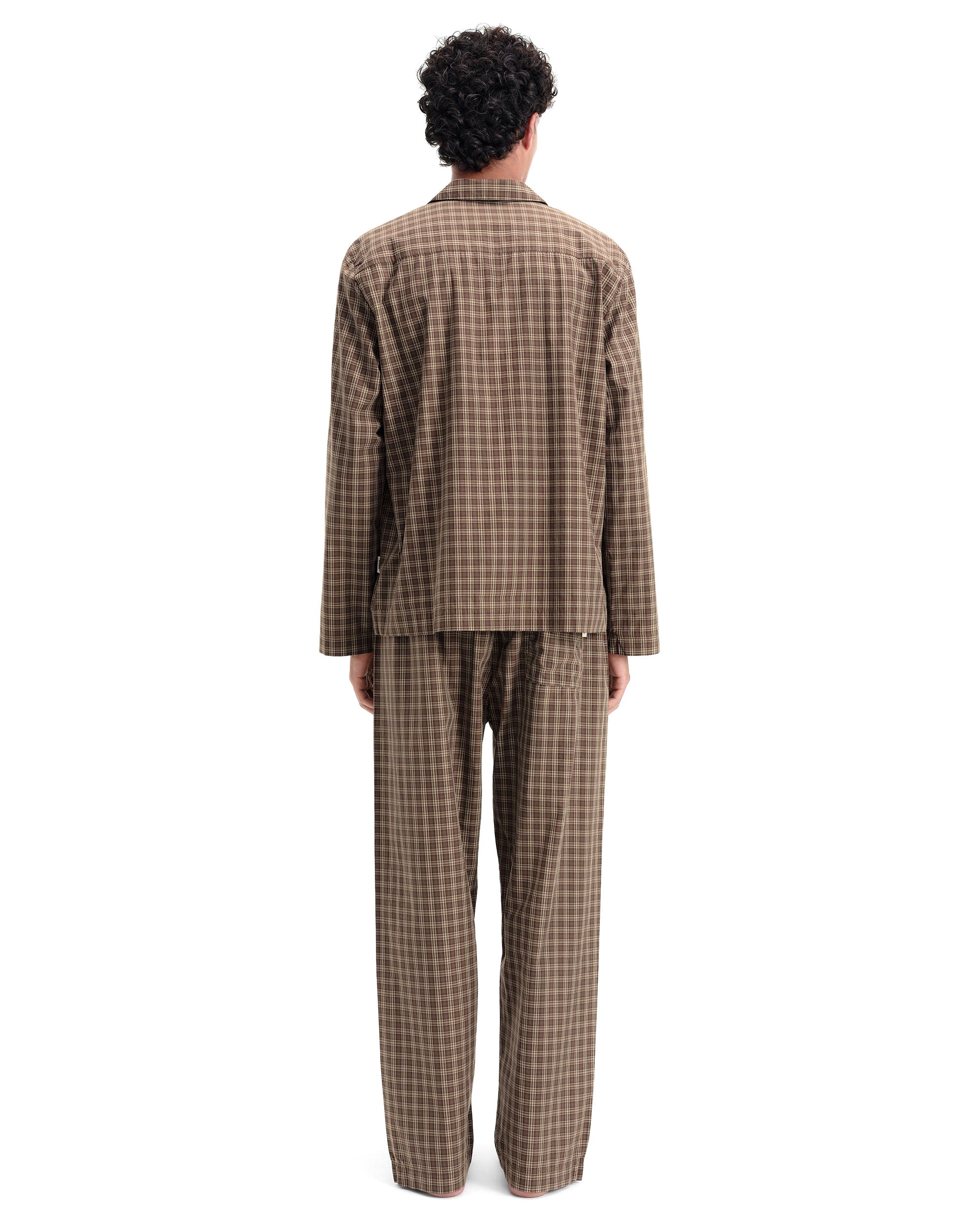 Mens Fine Twill Pyjama Pants - Serra Checks
