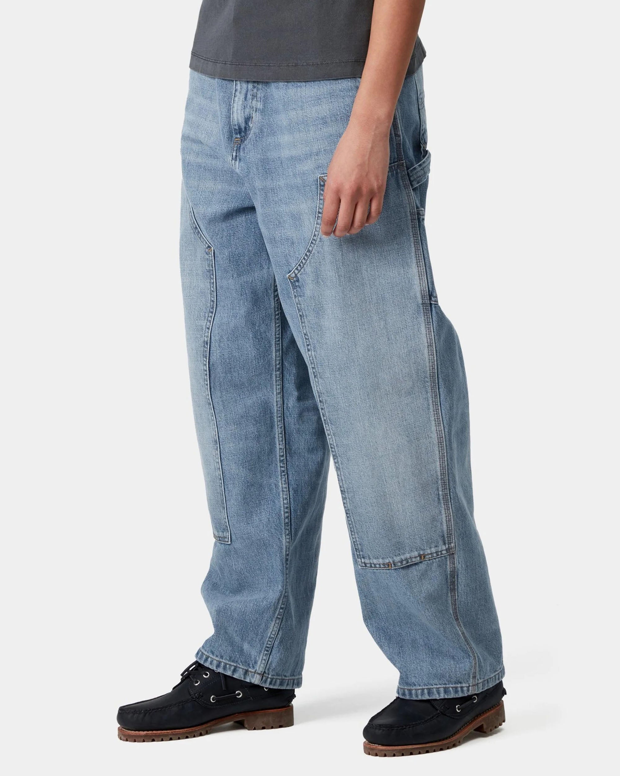 Women's Brandon Double Knee Pant - Blue Burst Washed