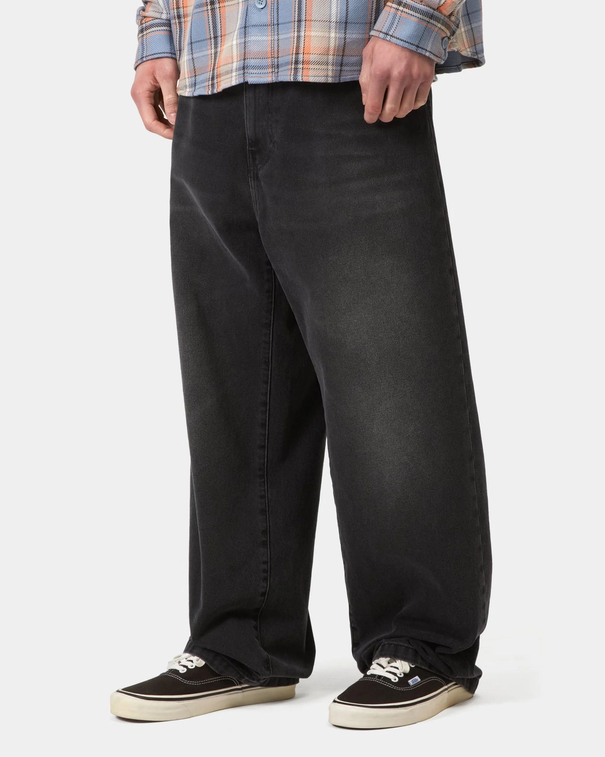 Landon Pant - Black Worn Bleached