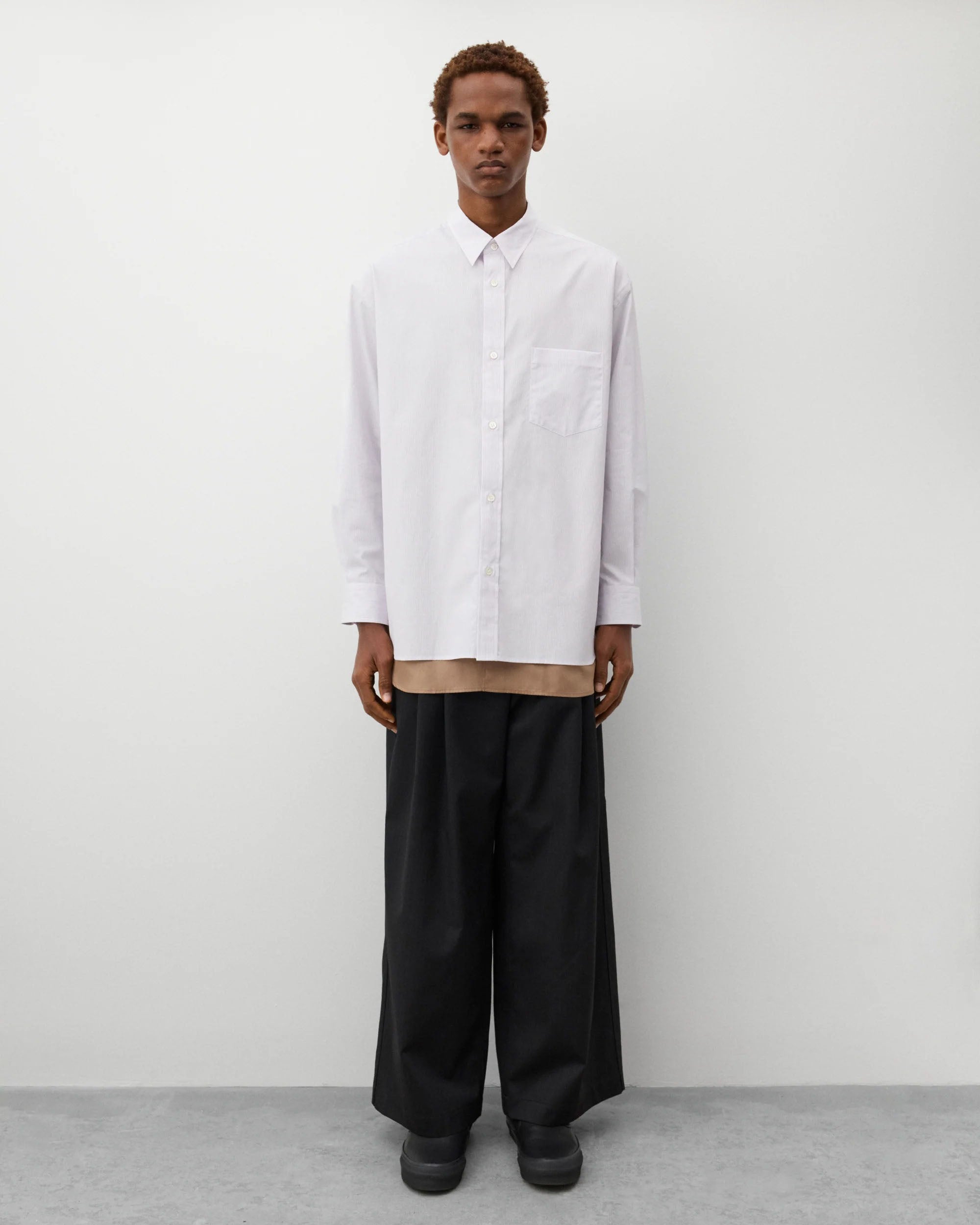 Double Pleated Pants - Black