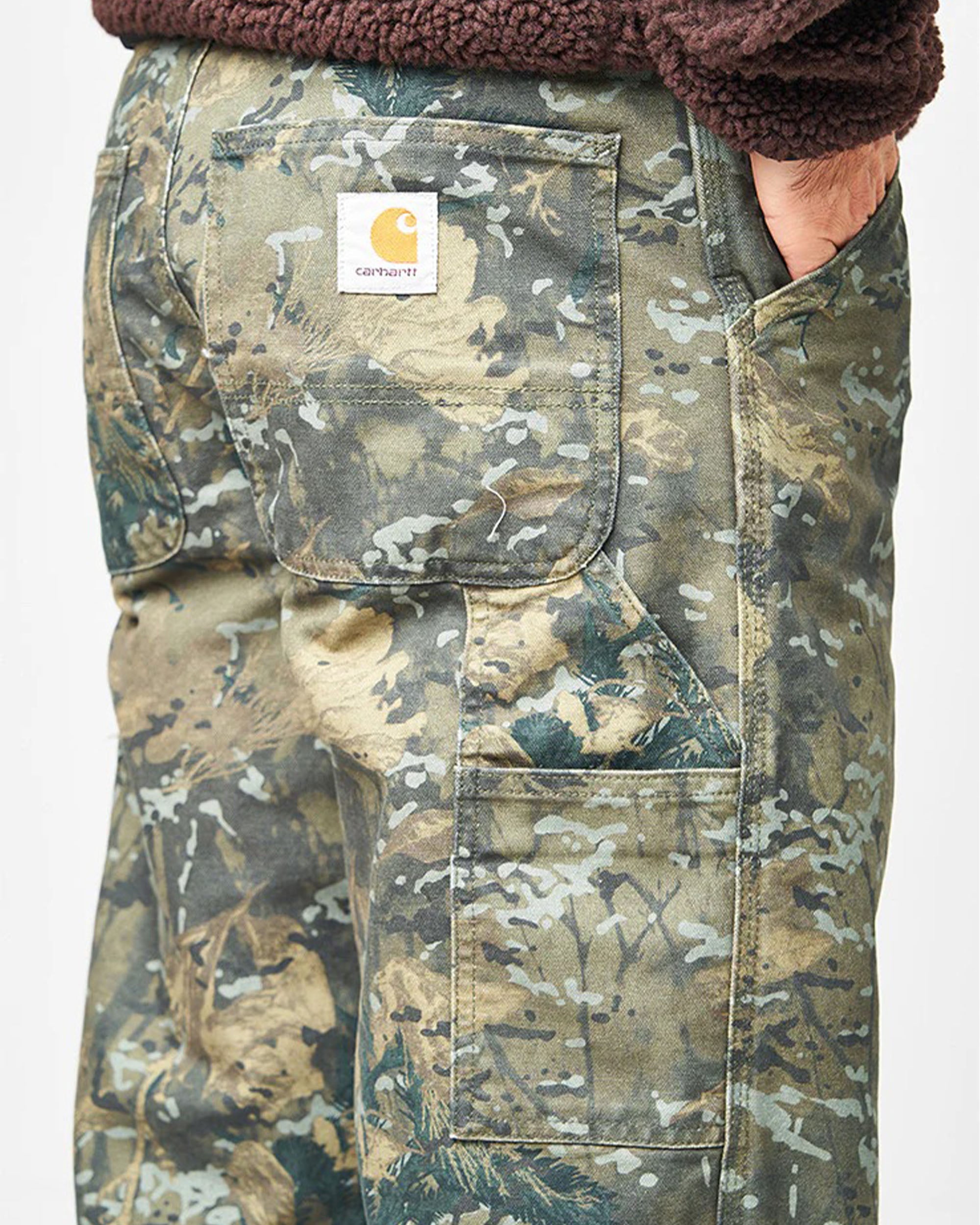 Double Knee Pant - Camo Combi / Green / Black