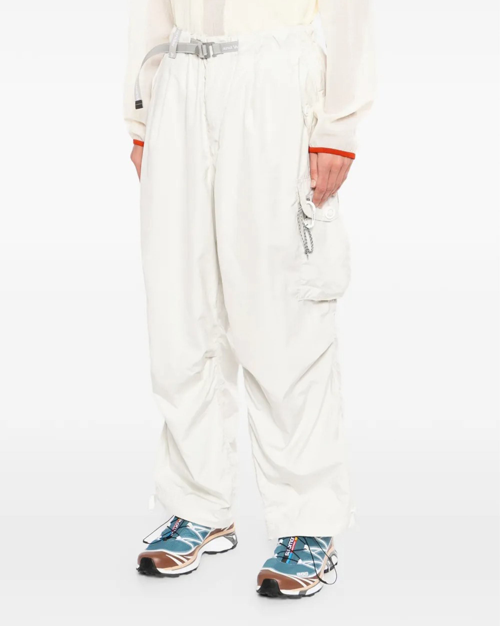 Oversized Cargo Pants - White