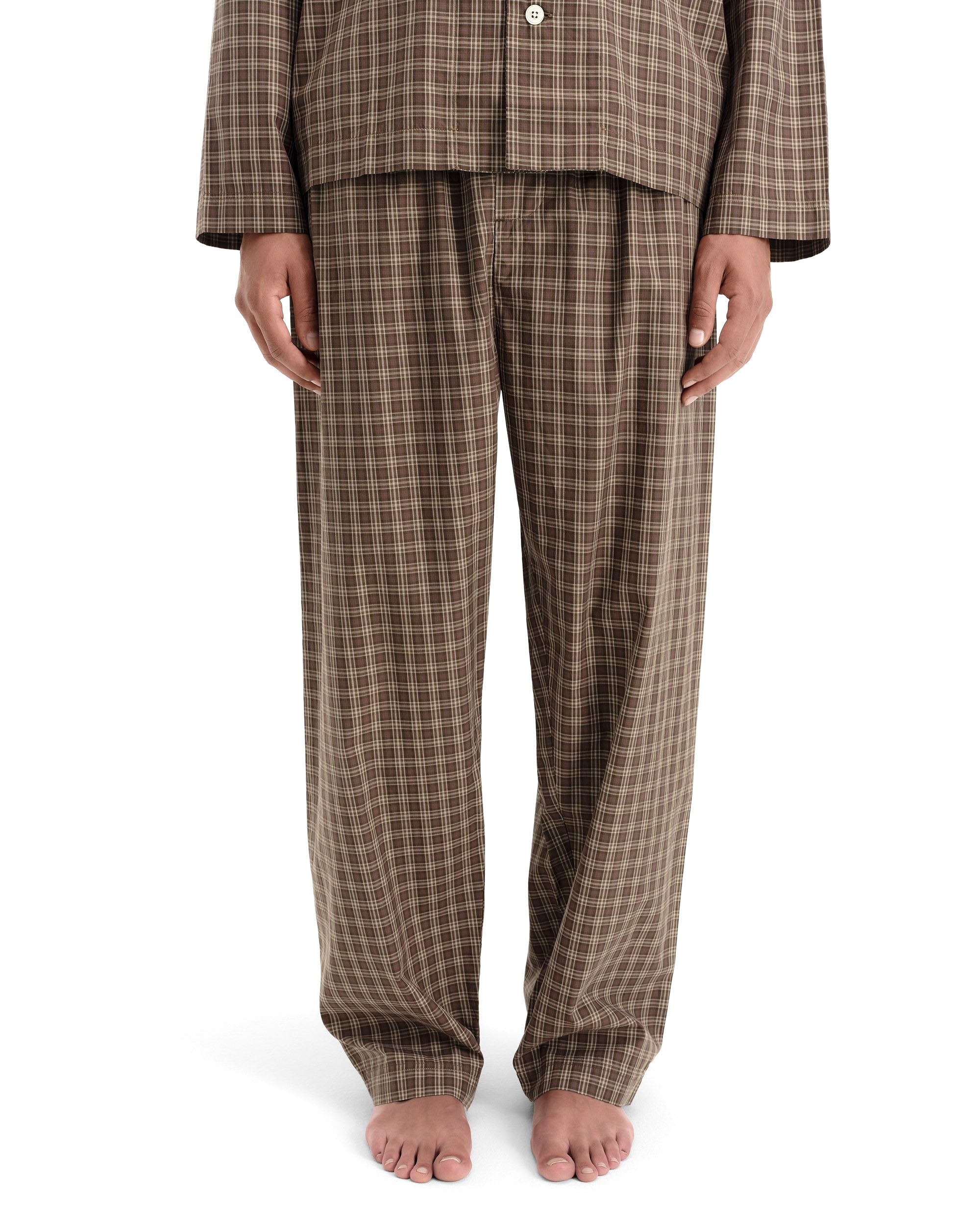 Mens Fine Twill Pyjama Pants - Serra Checks