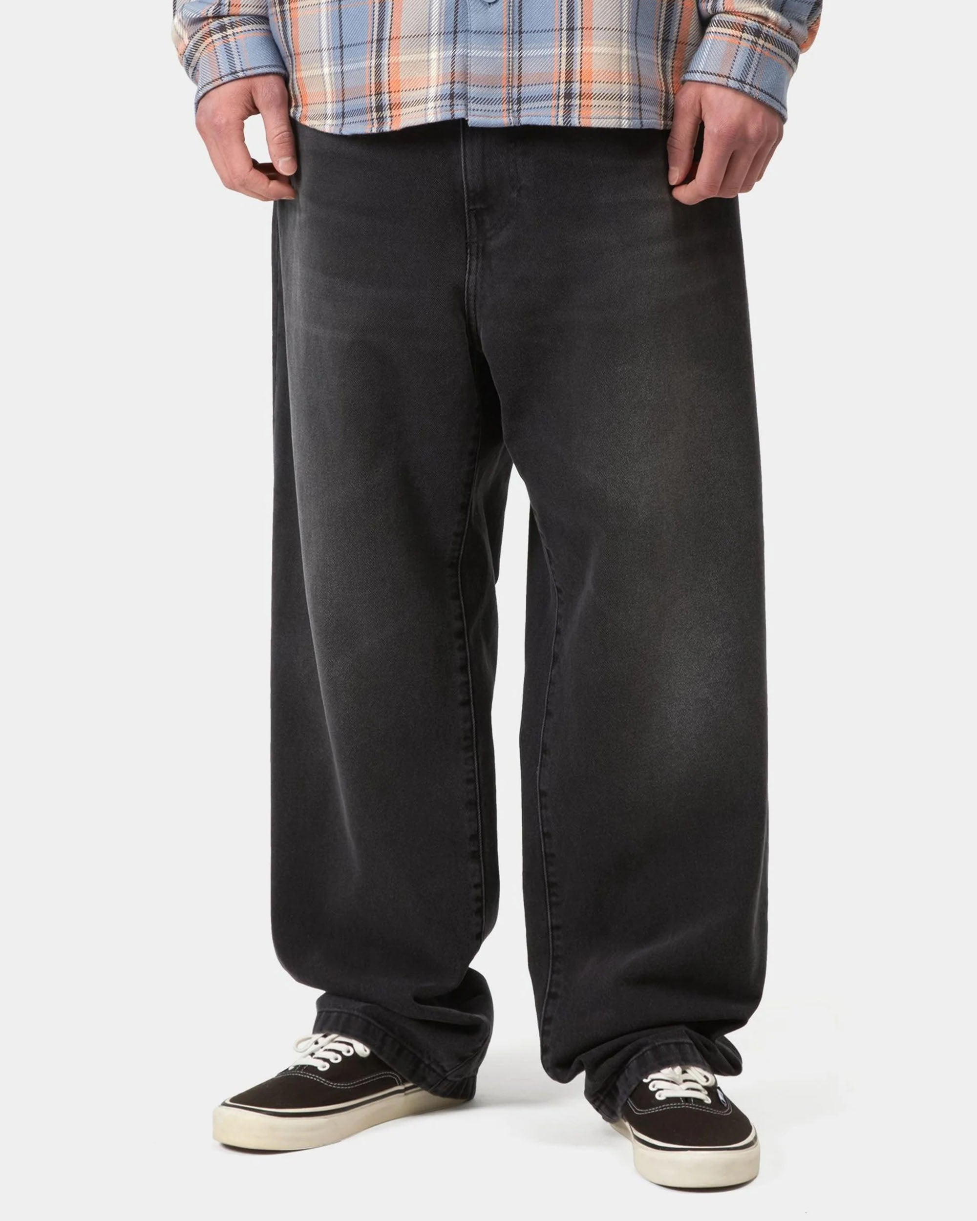 Landon Pant - Black Worn Bleached
