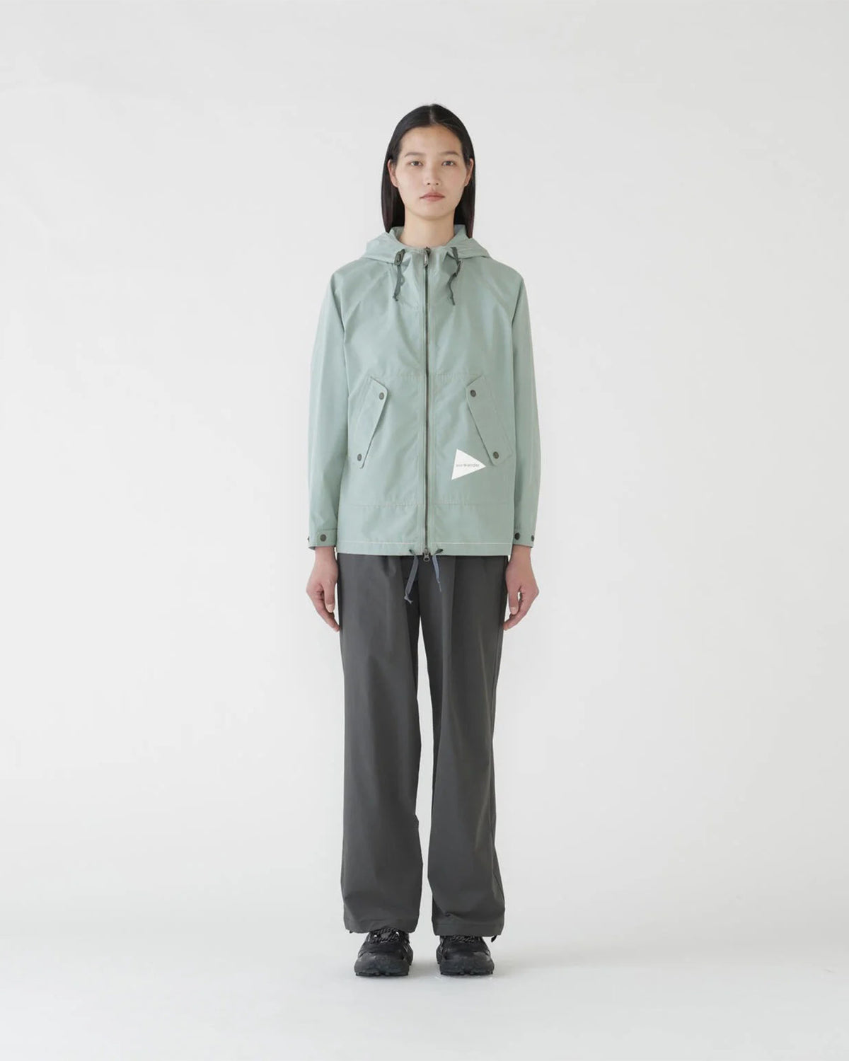 Light Weight Cloth Wide Pants - Charcoal