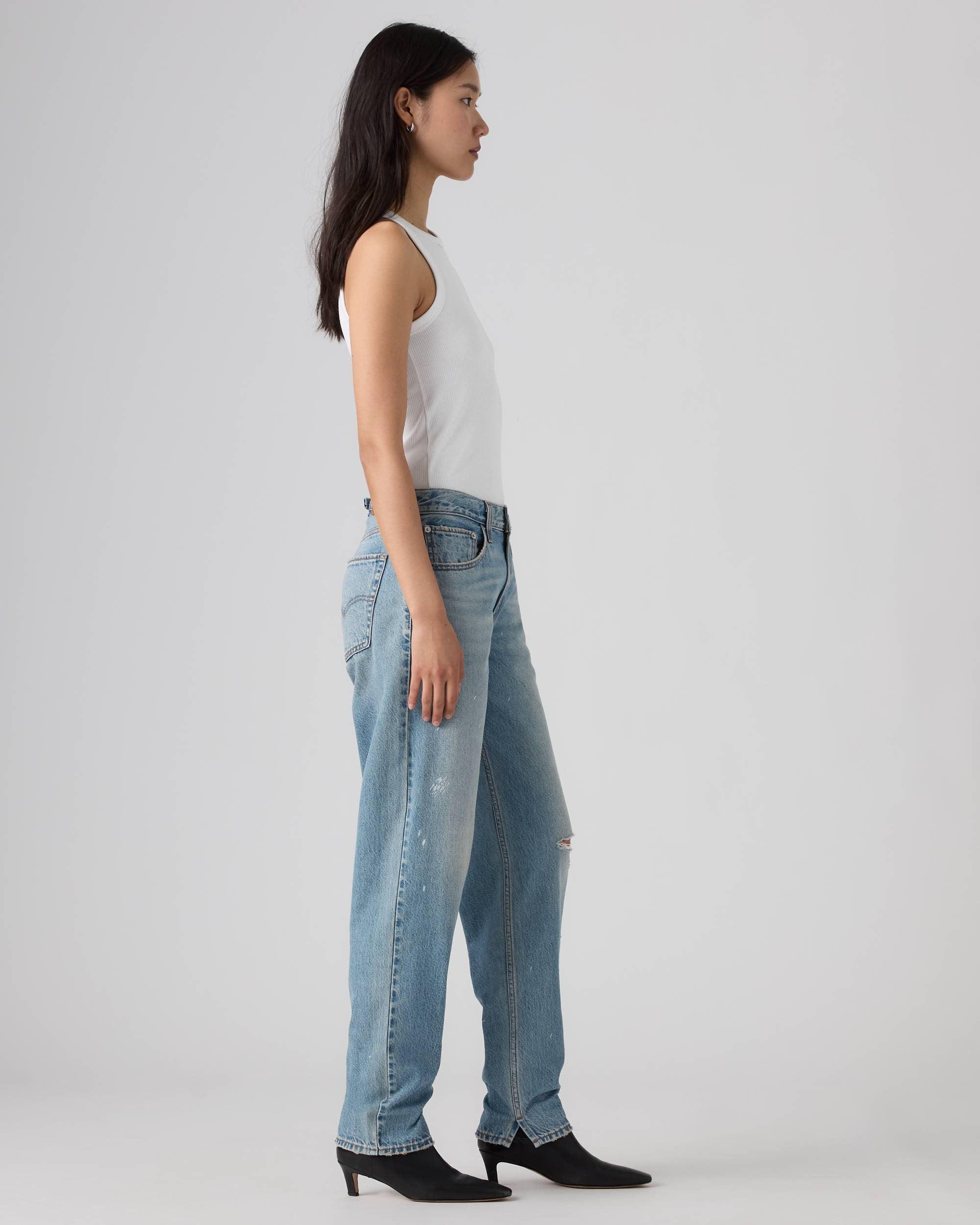 Women's Loose Taper Jeans - Hi and Welcome