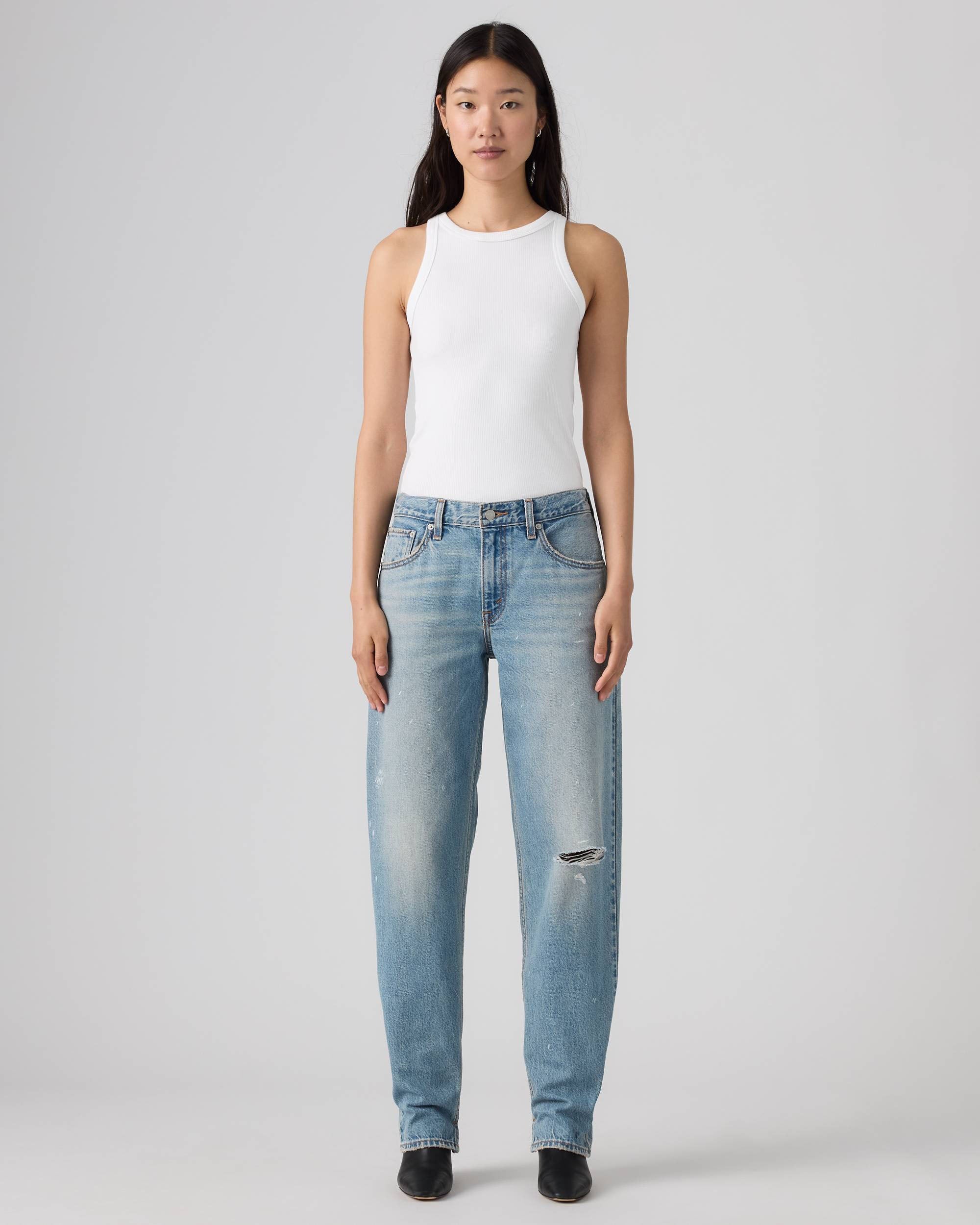Women's Loose Taper Jeans - Hi and Welcome
