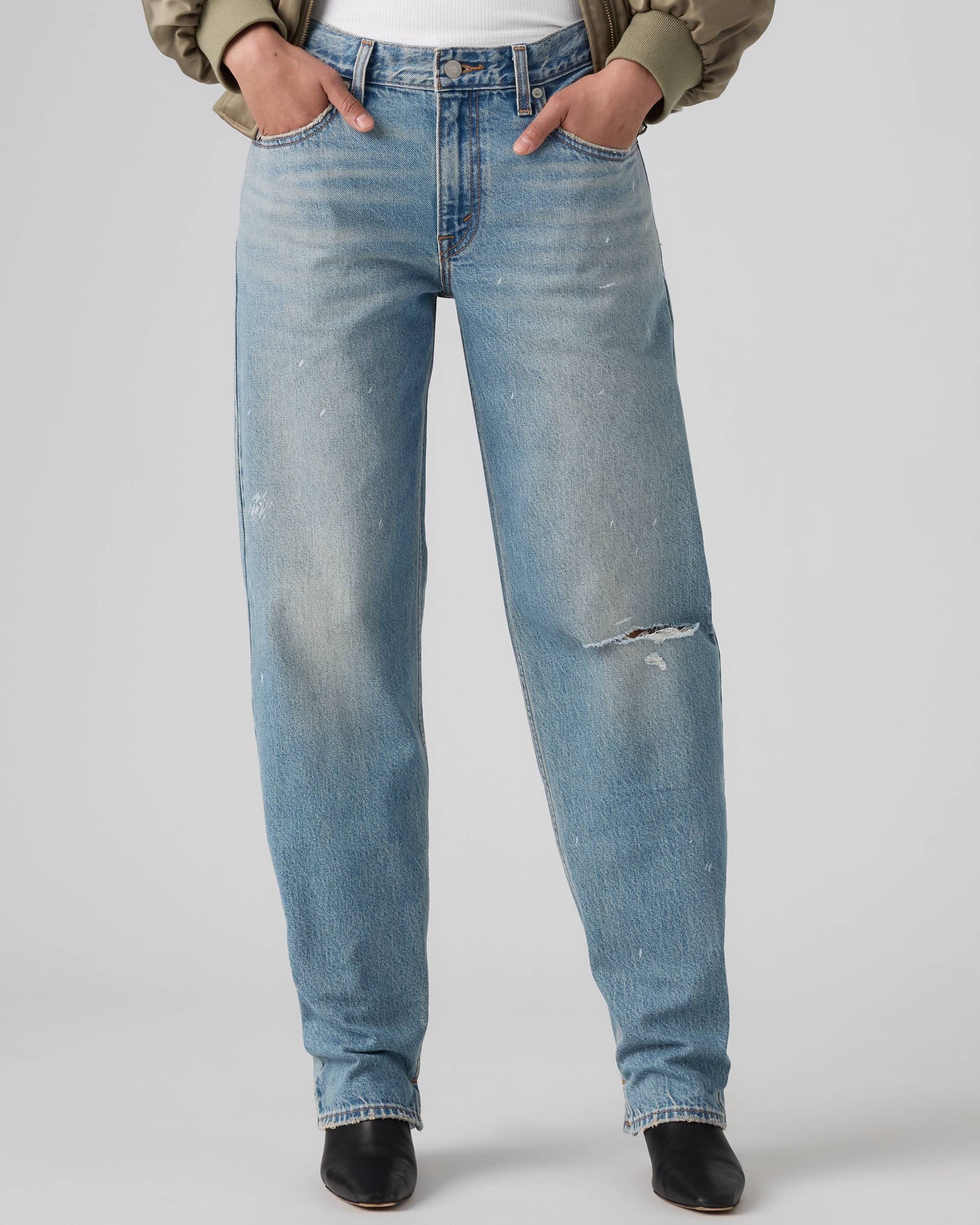 Women's Loose Taper Jeans - Hi and Welcome