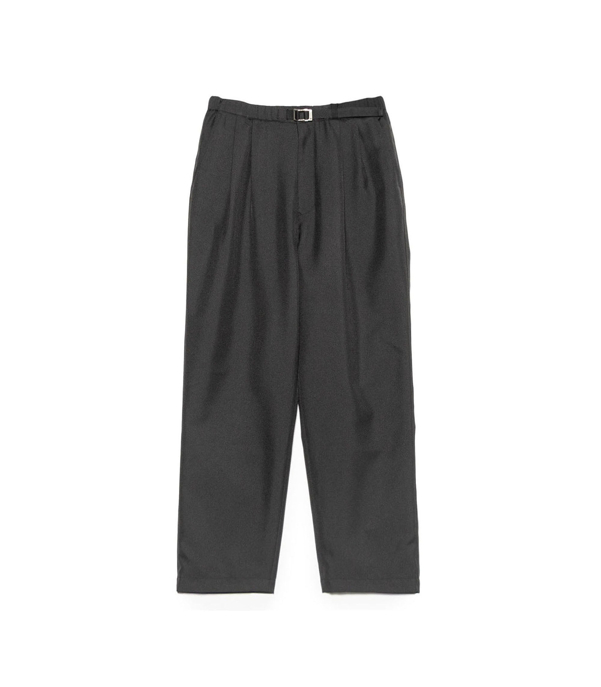 Polyester Twill Club Buckle Pants - Black
