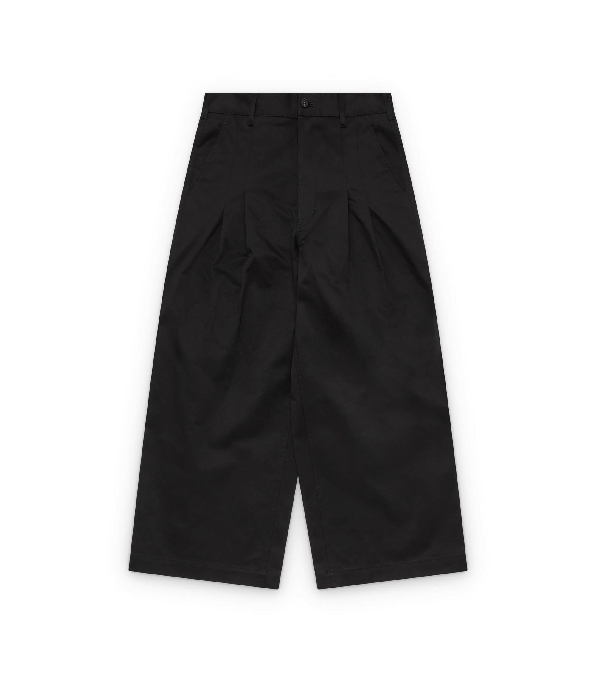 Double Pleated Pants - Black