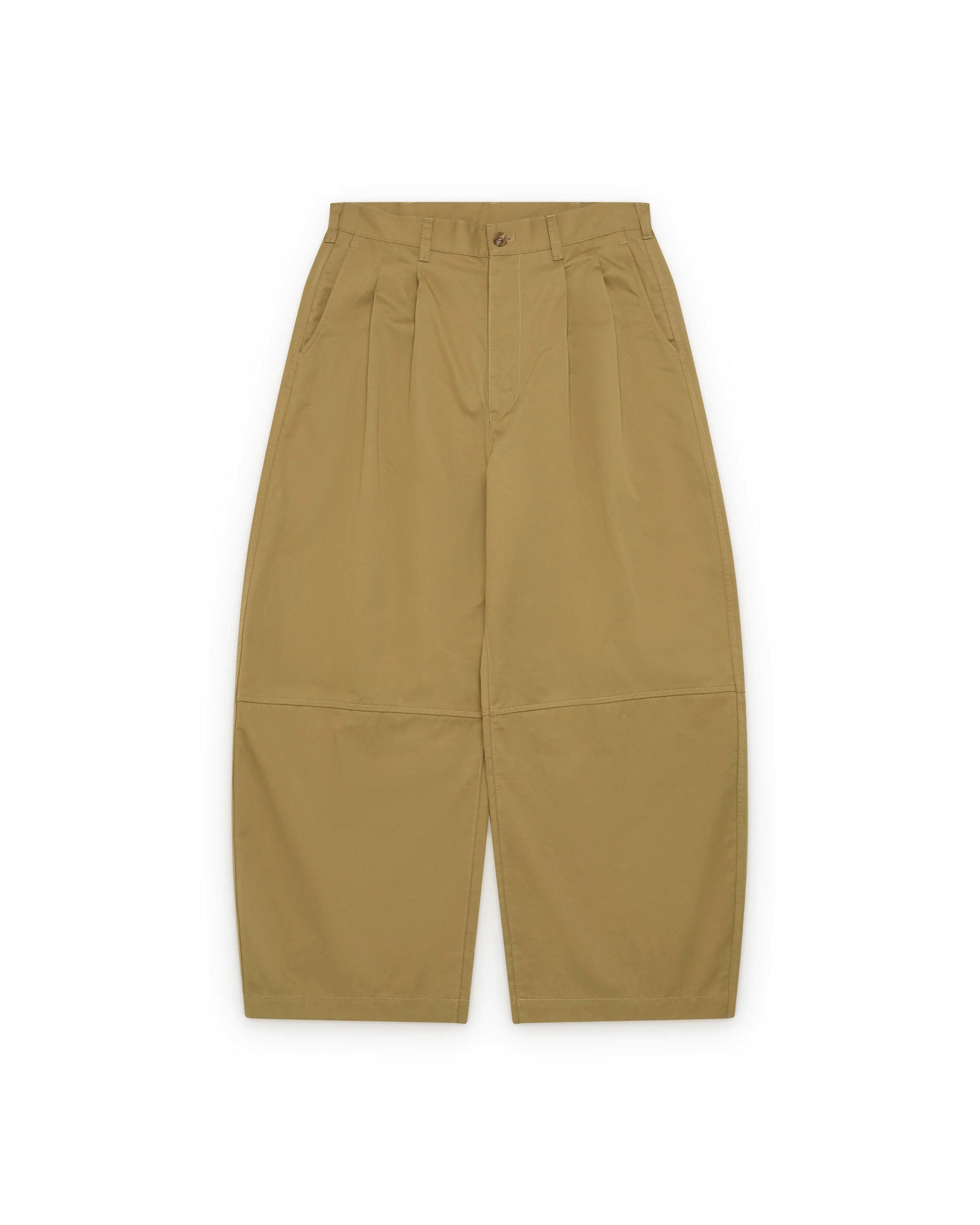 Double Pleated Pants - Beige