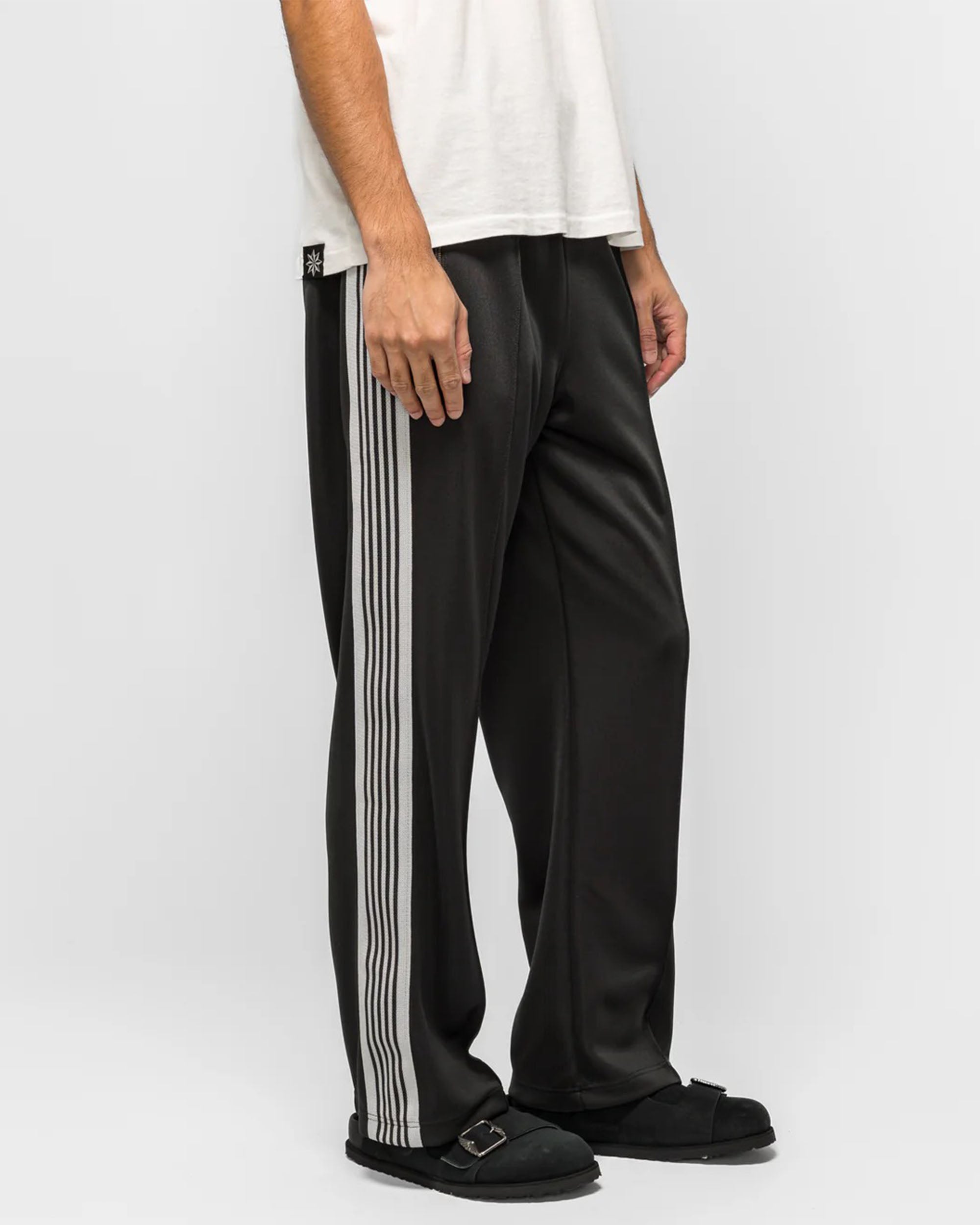 Poly Smooth Track Pants - Charcoal
