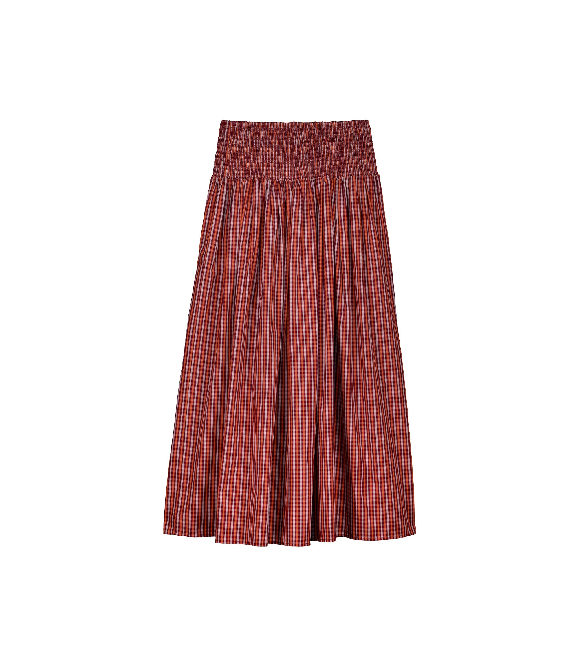 Weaver Skirt - Maroon Check