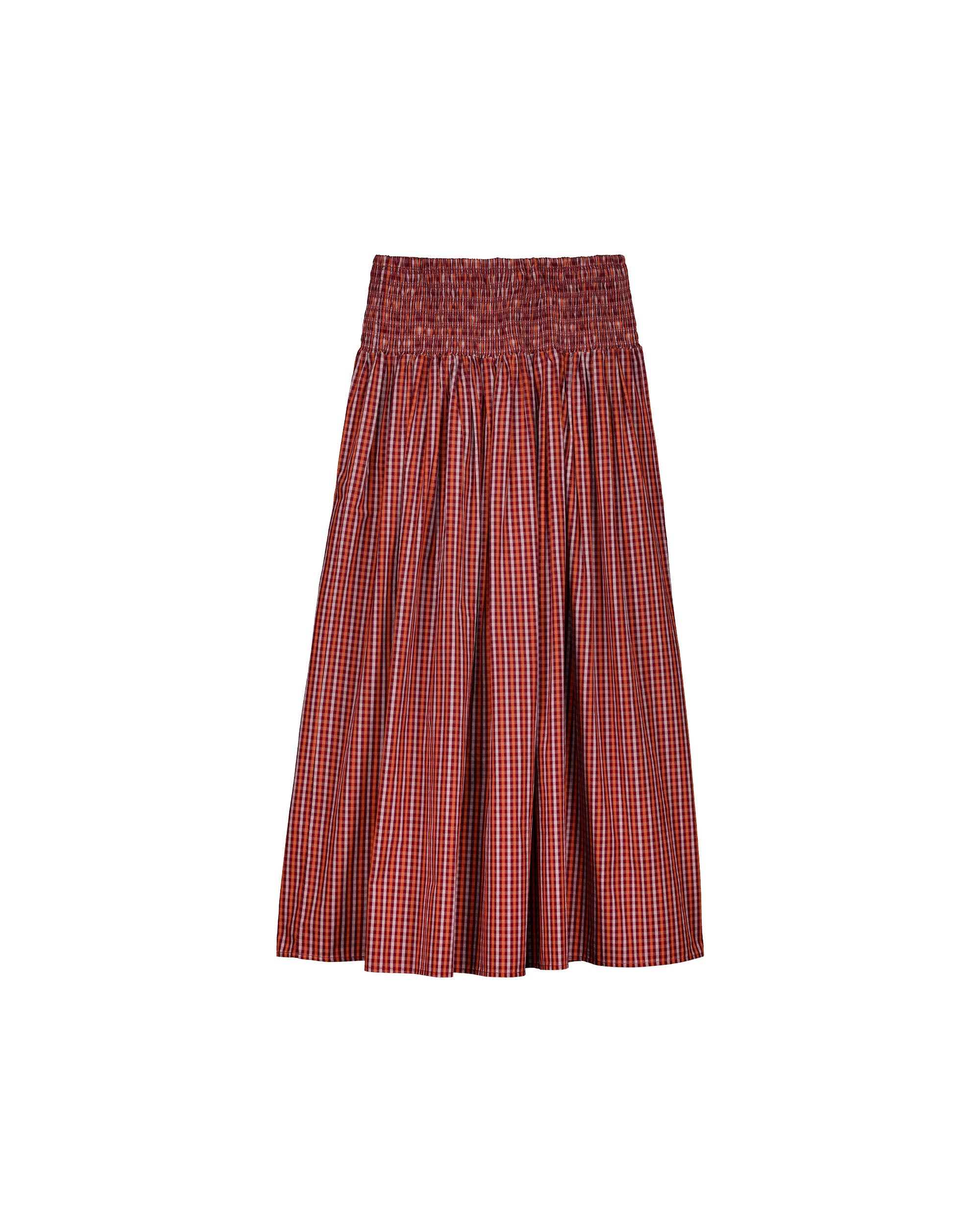 Weaver Skirt - Maroon Check