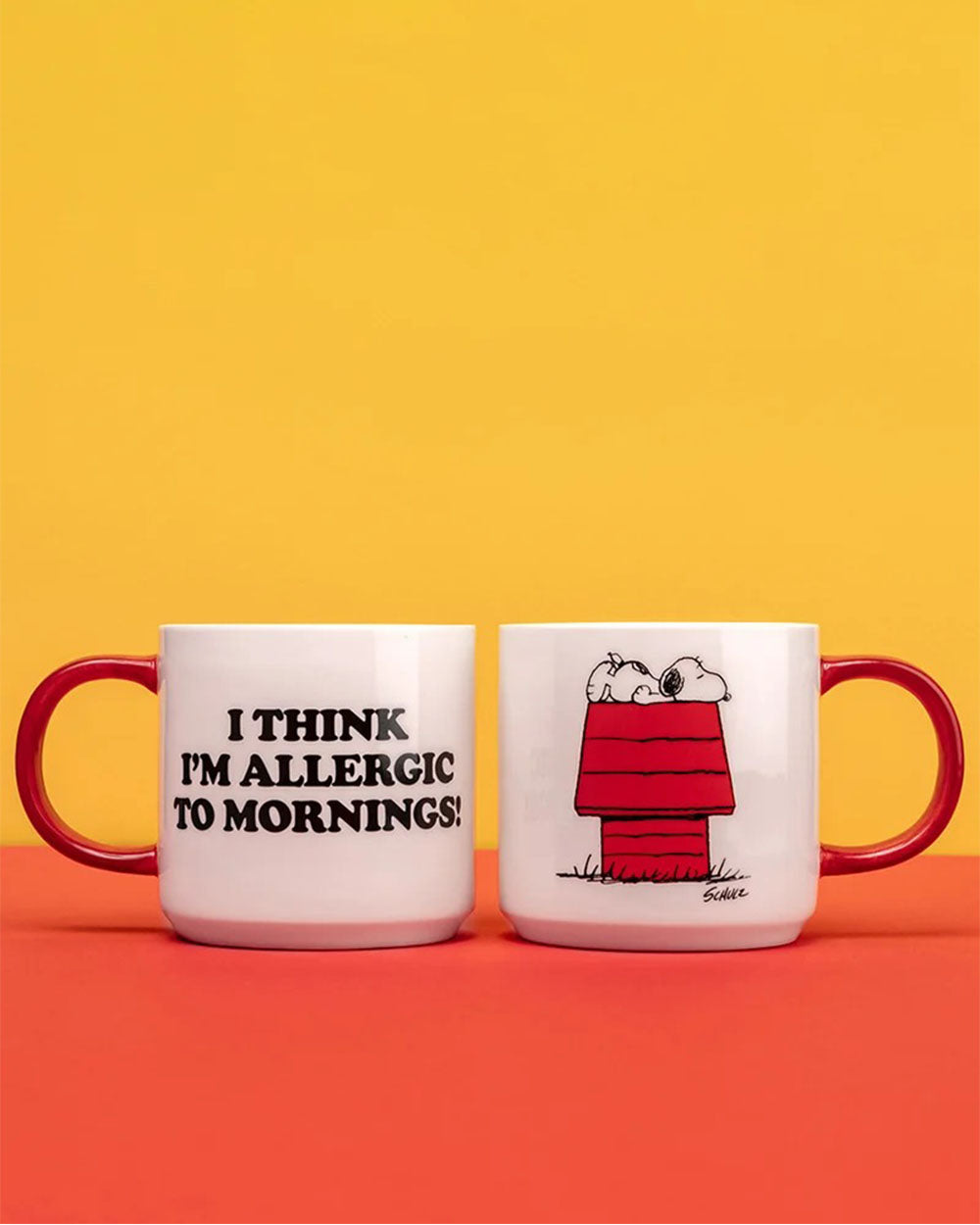 Peanuts Allergic To Mornings Mug - Cream / Multi / Red