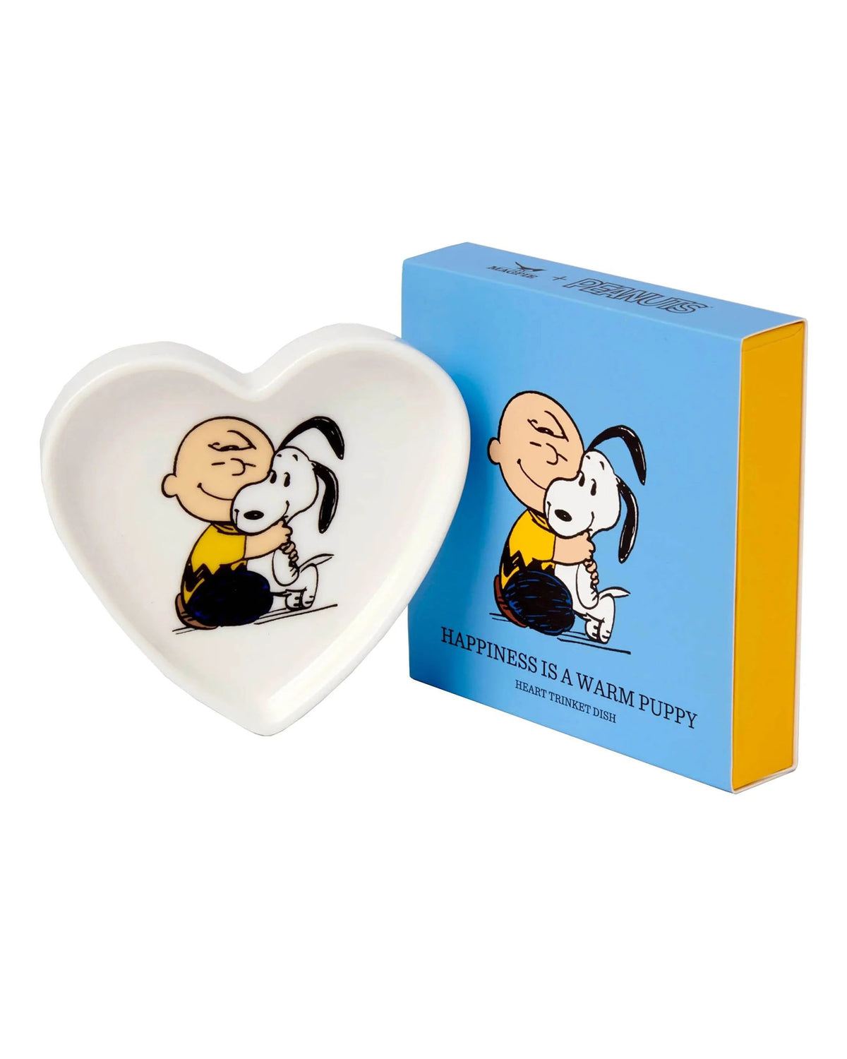 Peanuts Heart Puppy Trinket Dish - Cream