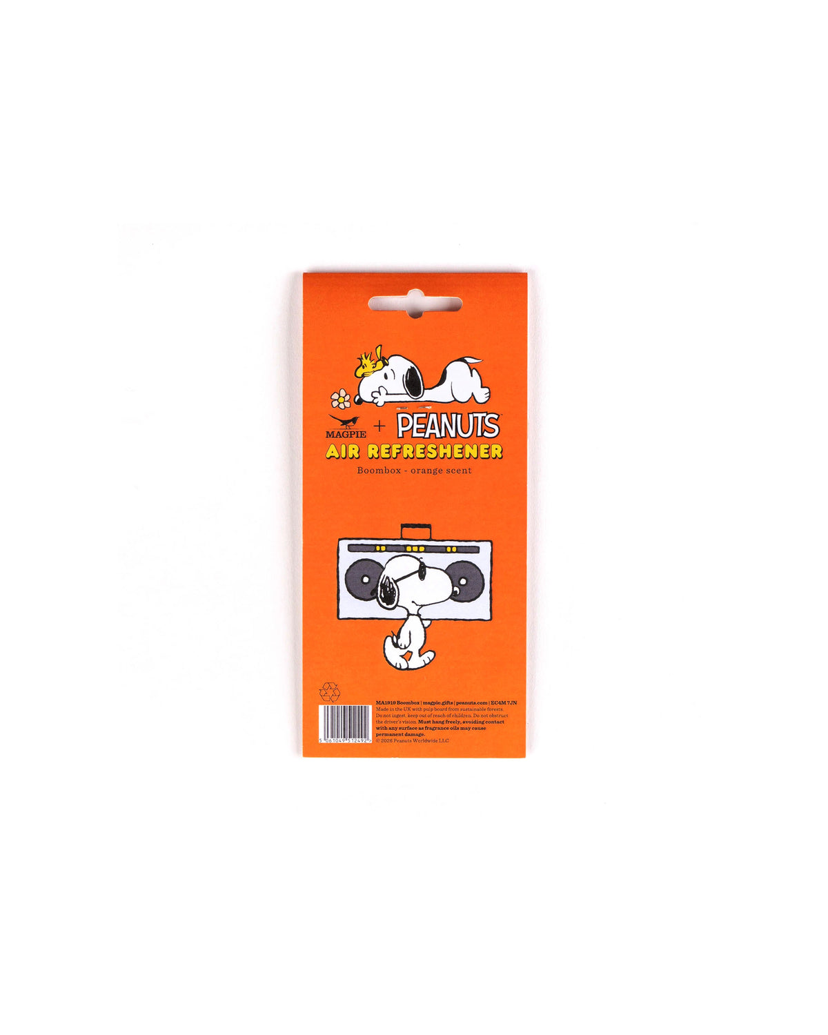 Peanuts Air Freshener Boom Box - Orange
