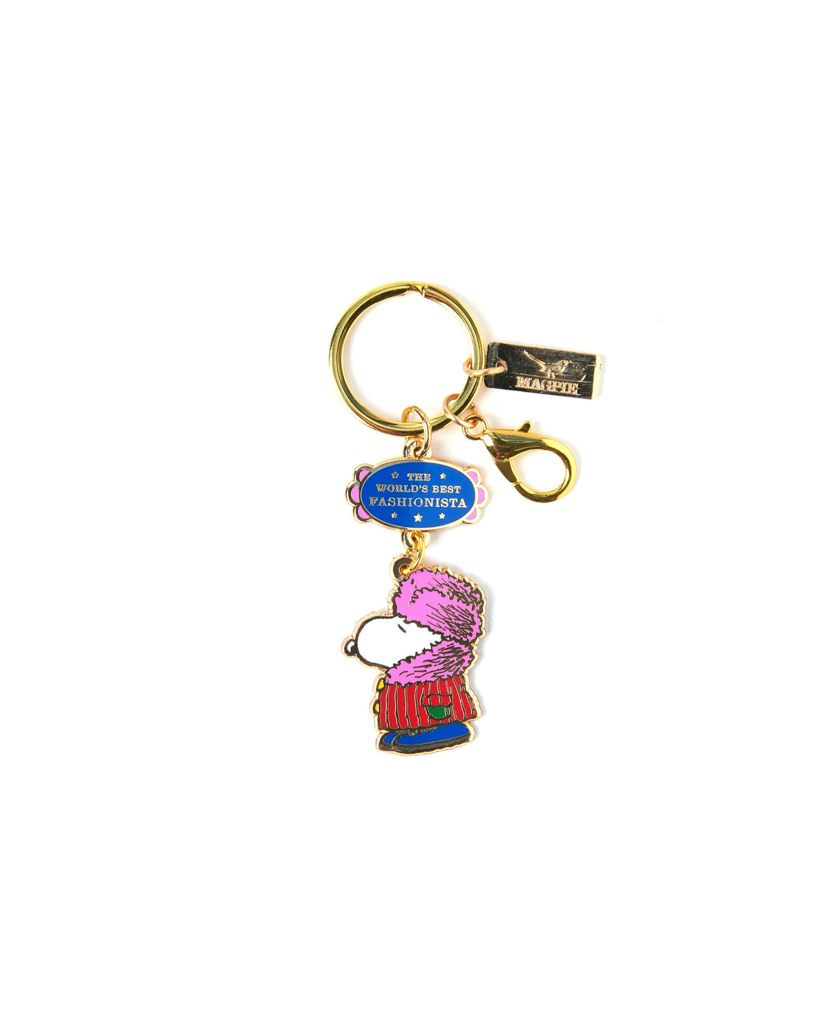 Peanuts World's Best Fashionista Keyring - Multi