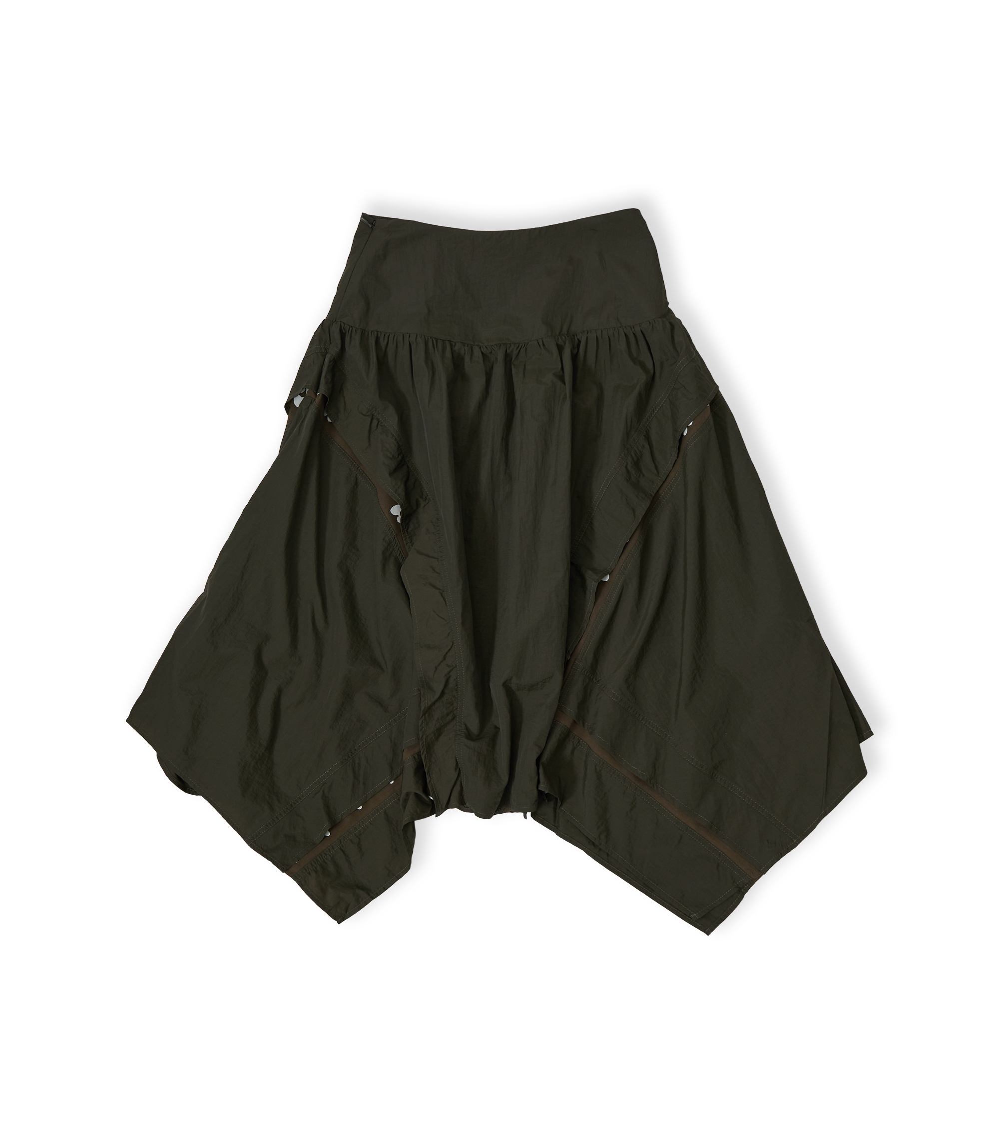 Edge Of Time Dropwaist Skirt - Drab