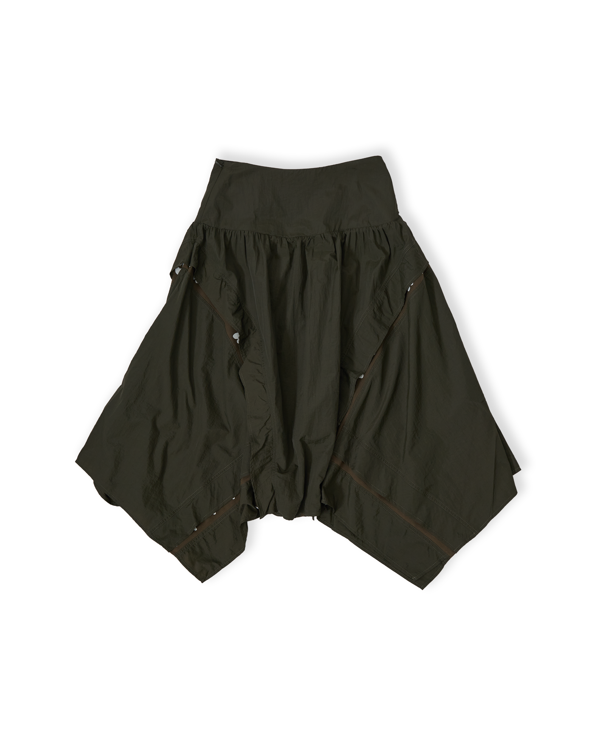 Edge Of Time Dropwaist Skirt - Drab