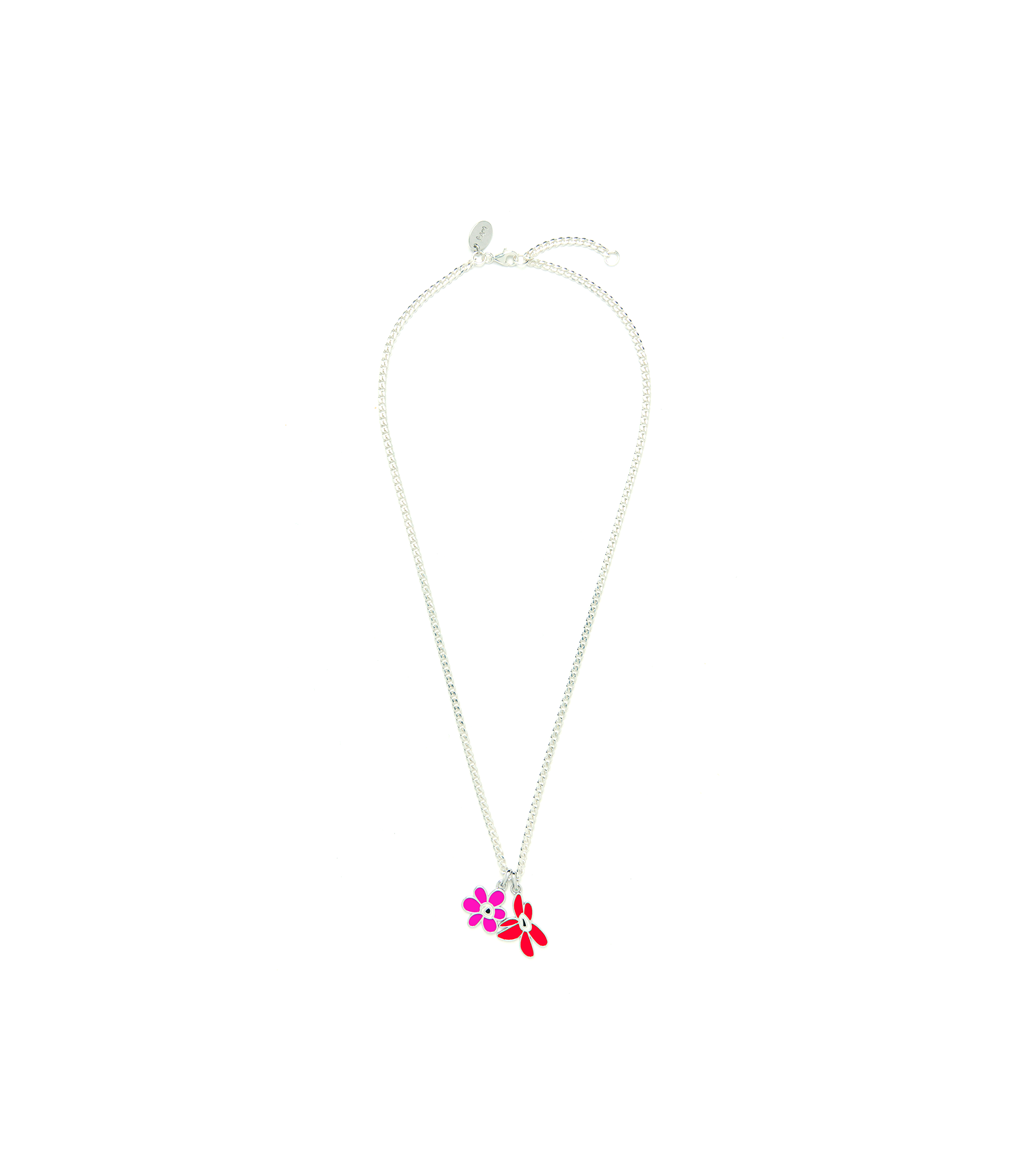 Dual Gesture Necklace B - Red / Dragonfruit
