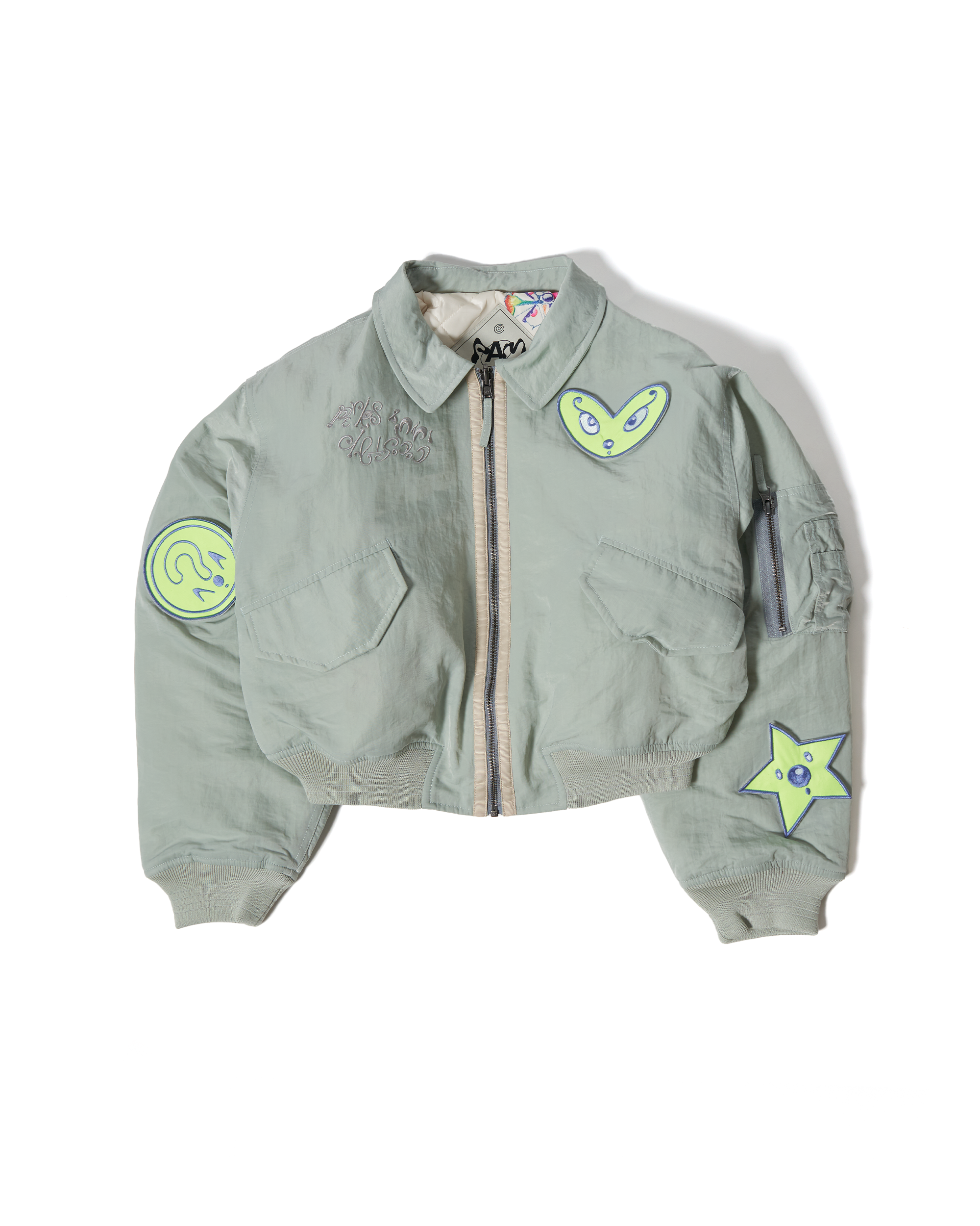 Coco Star Souvenir Flight Jacket - Sage