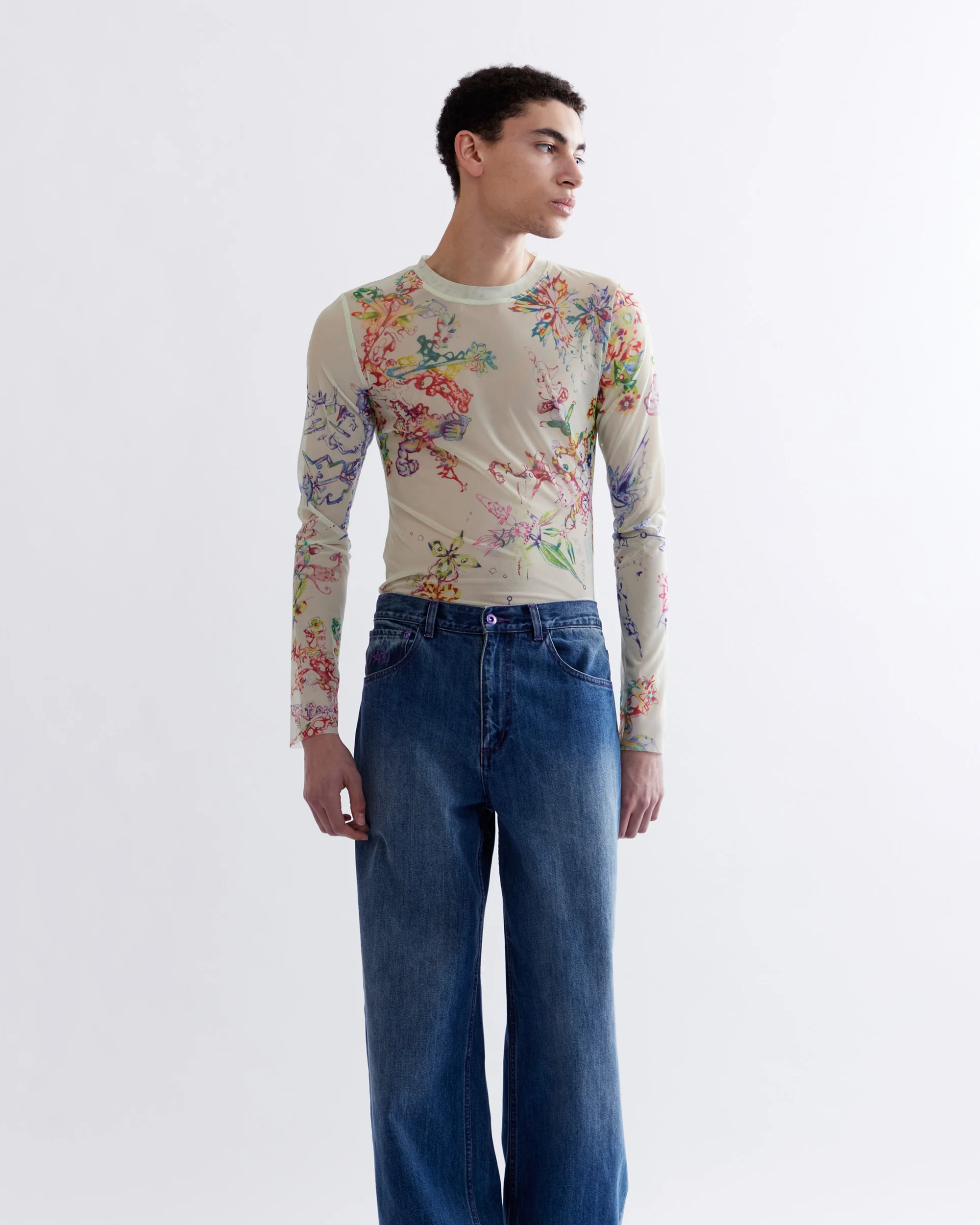 Coco Star Fractal Mesh Top - Multi