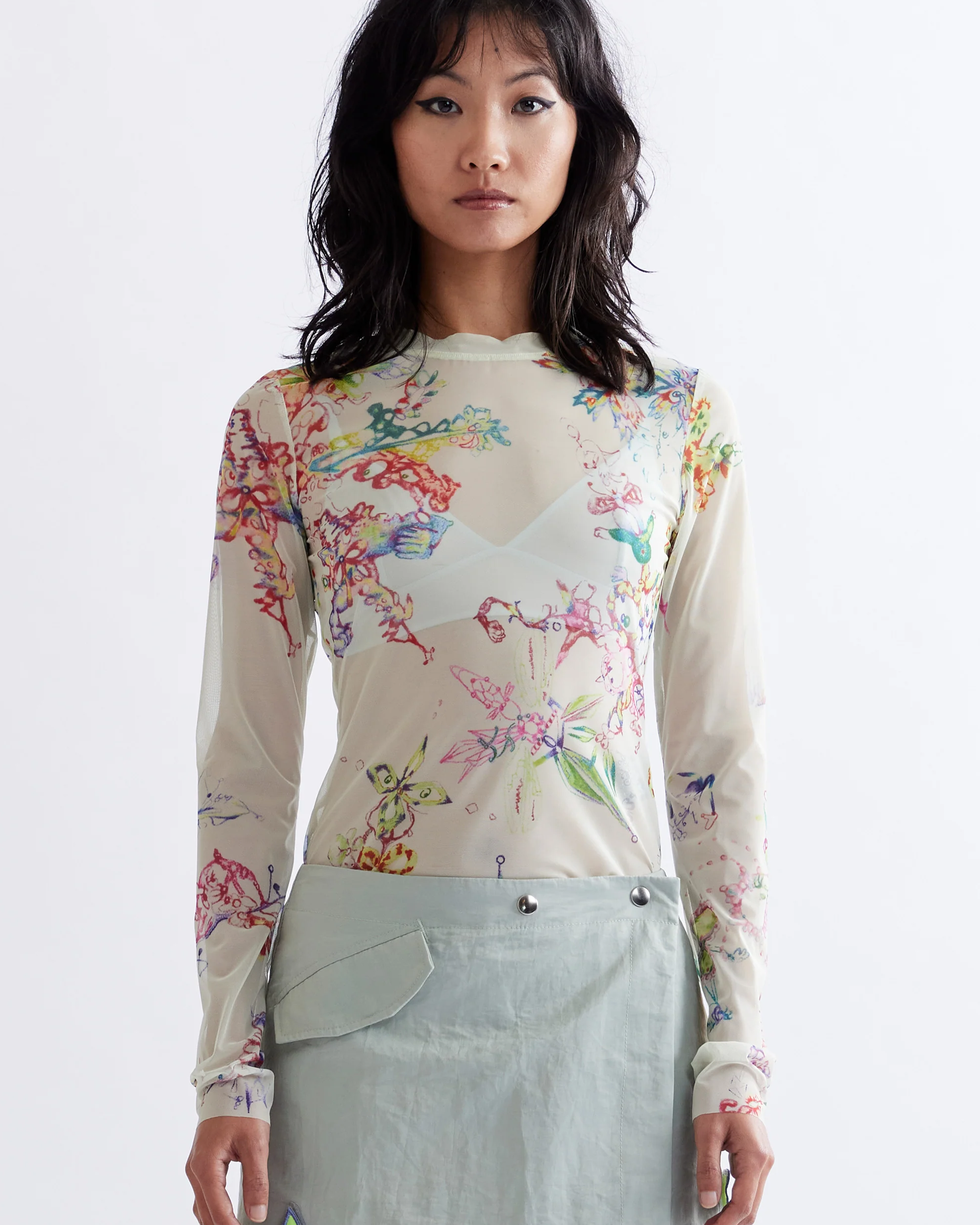 Coco Star Fractal Mesh Top - Multi