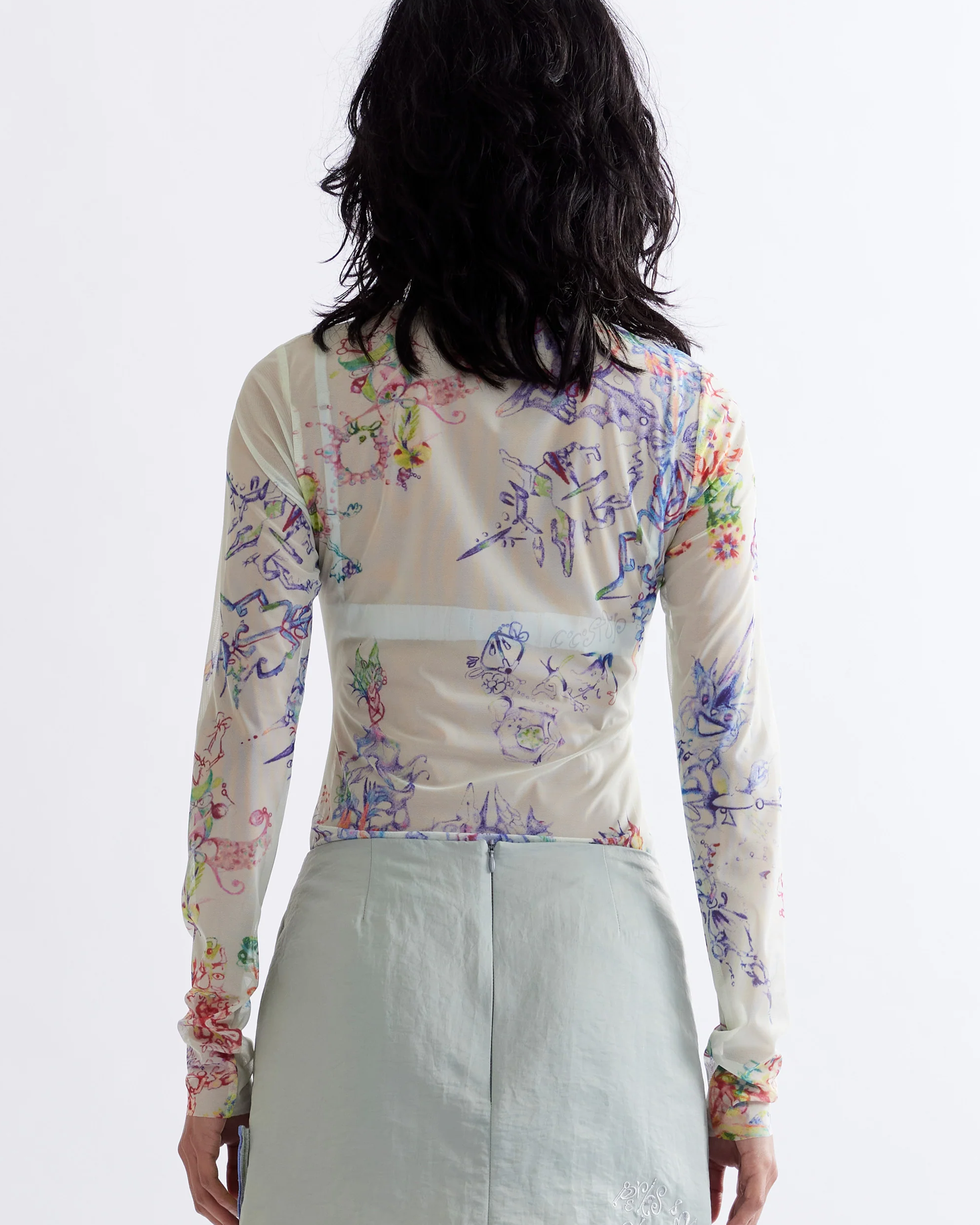Coco Star Fractal Mesh Top - Multi