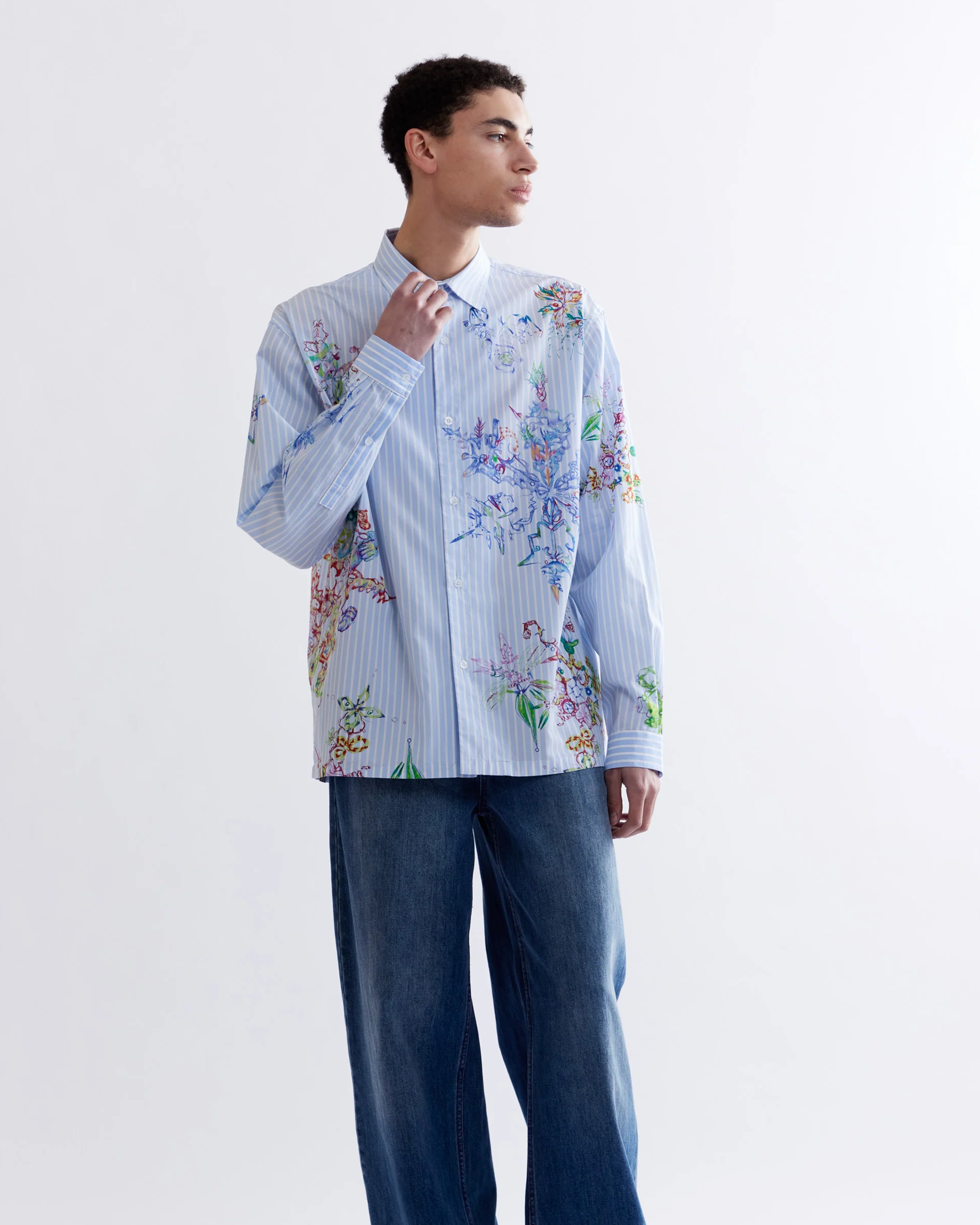 Coco Star Fractal Stripe Shirt - Multi
