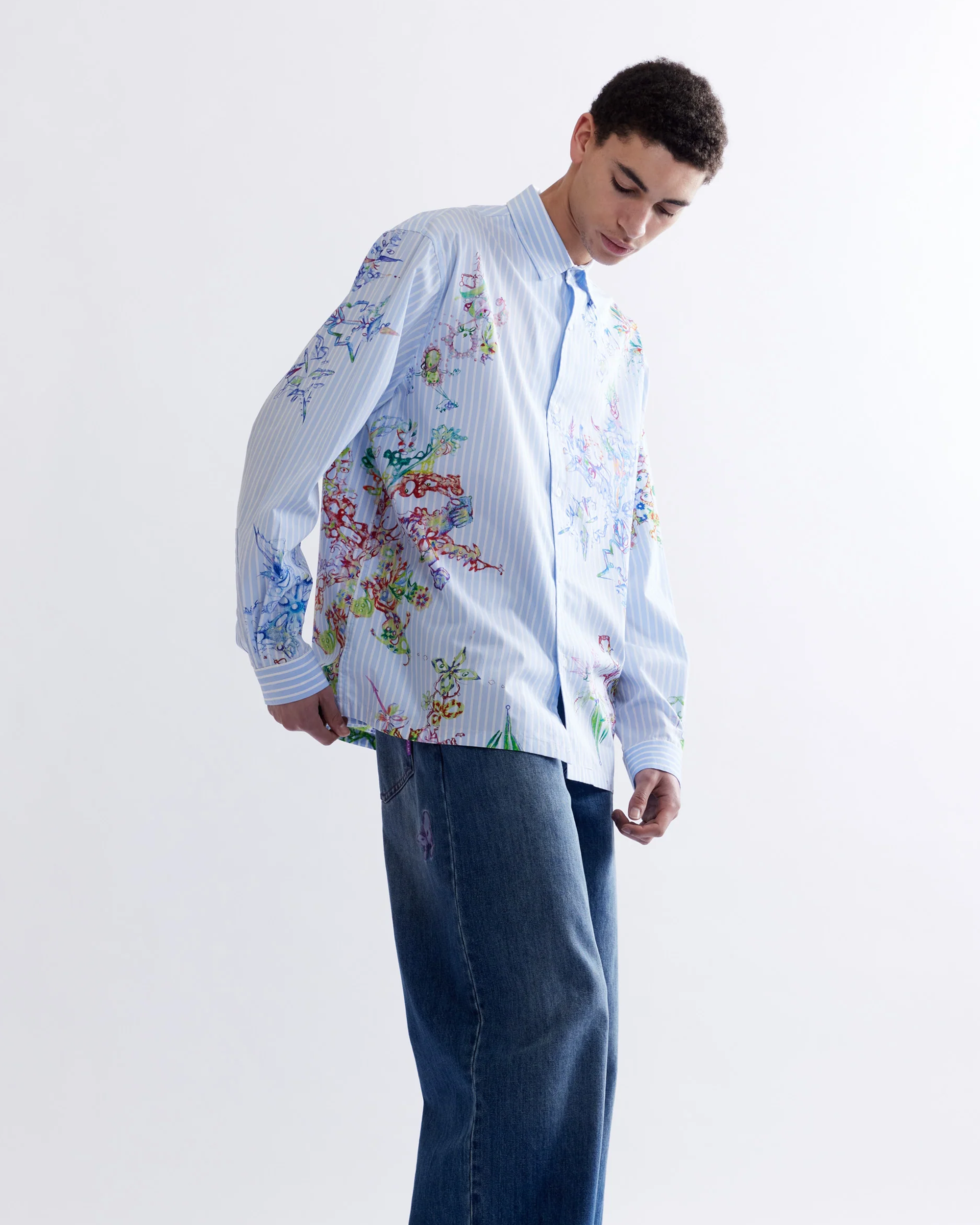 Coco Star Fractal Stripe Shirt - Multi