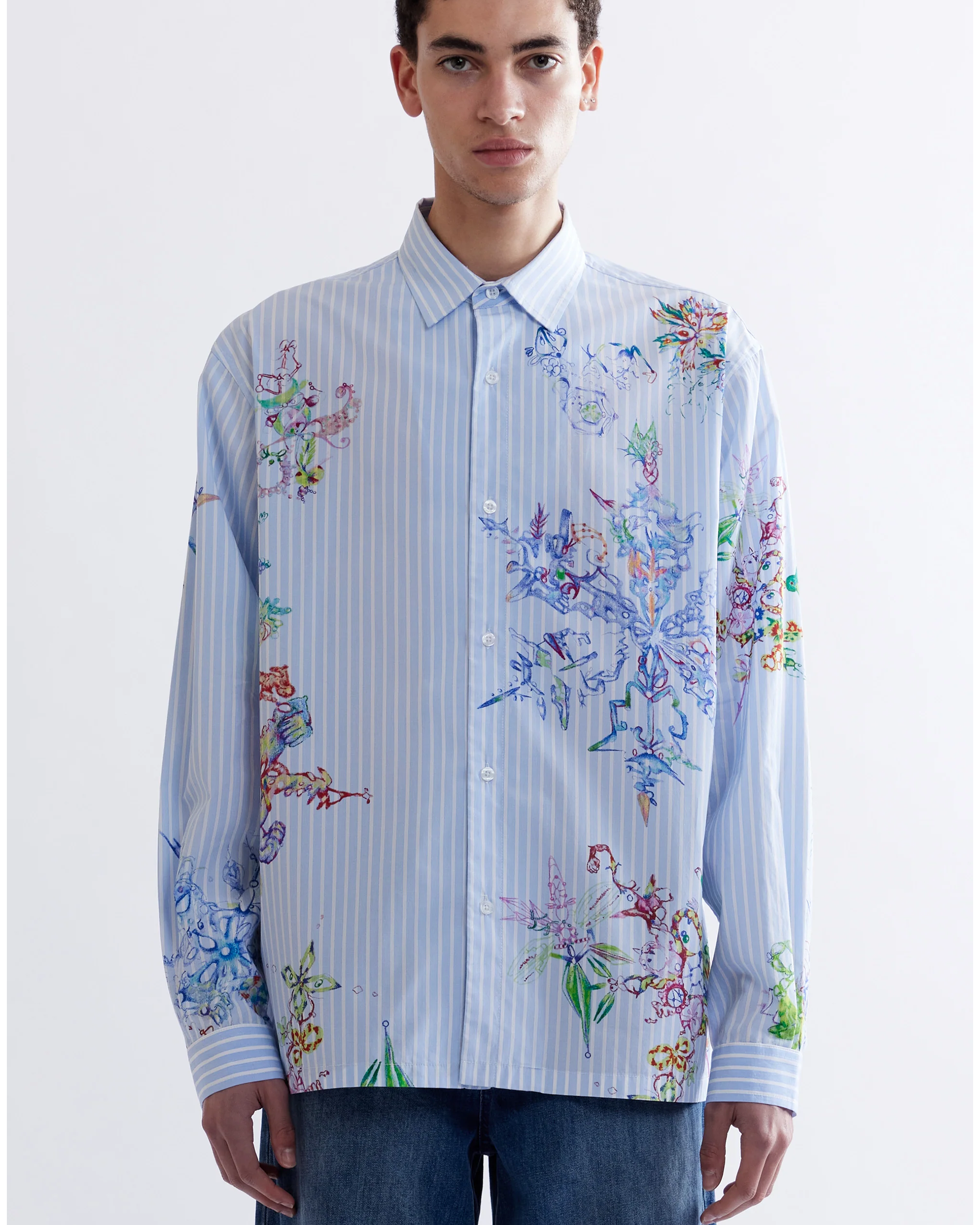 Coco Star Fractal Stripe Shirt - Multi