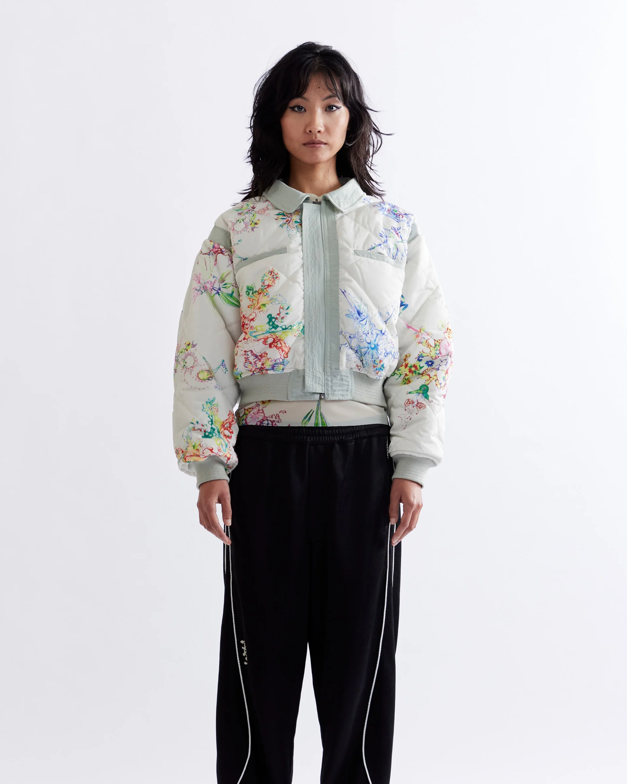 Coco Star Souvenir Flight Jacket - Sage
