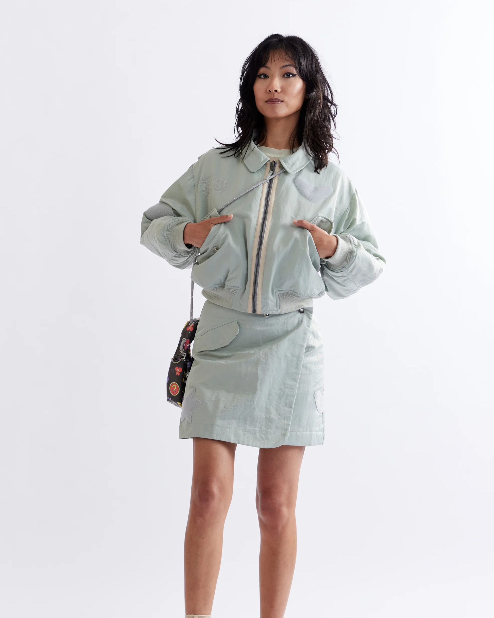 Coco Star Souvenir Flight Jacket - Sage