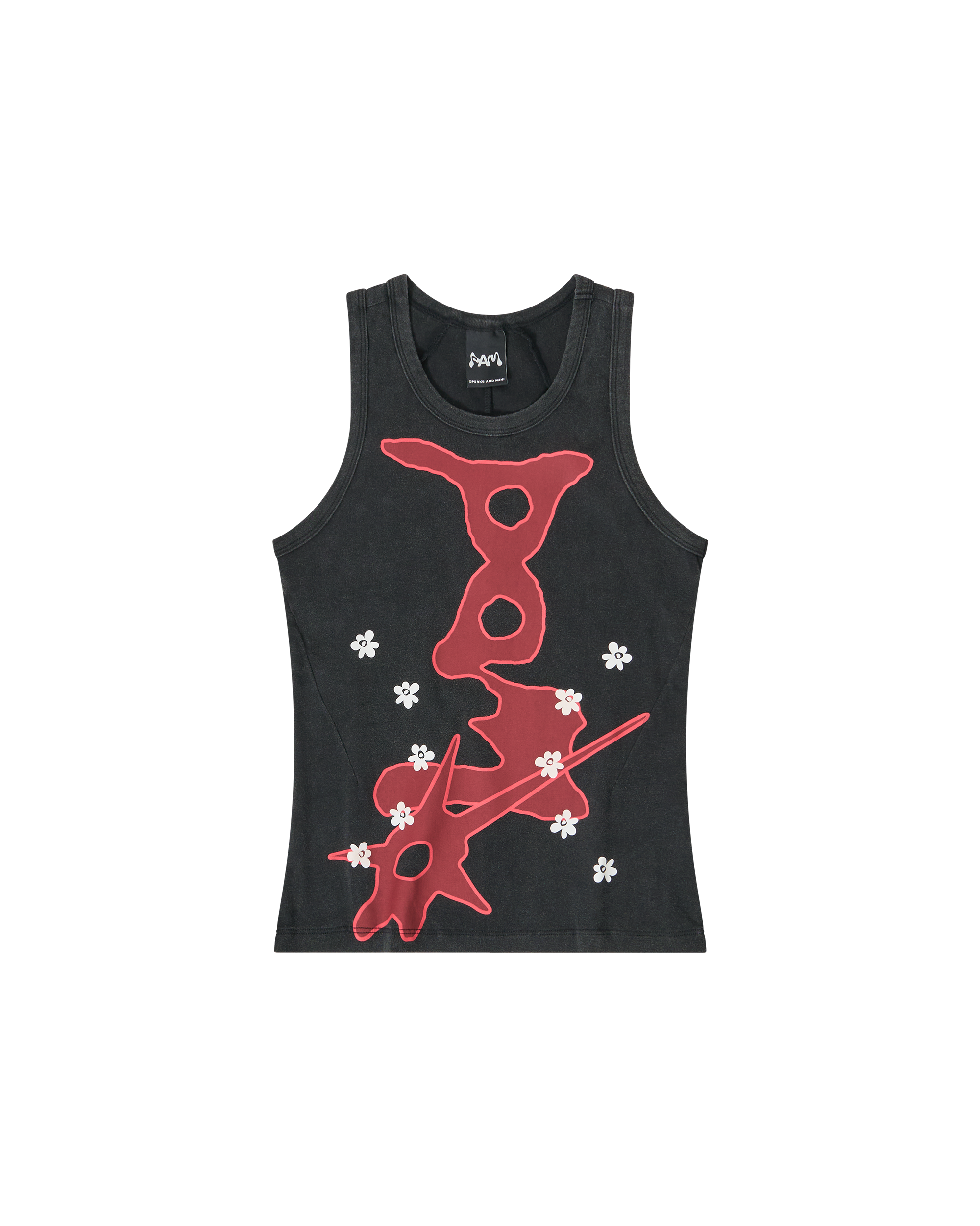 Vision Racer Tank - Washed Black