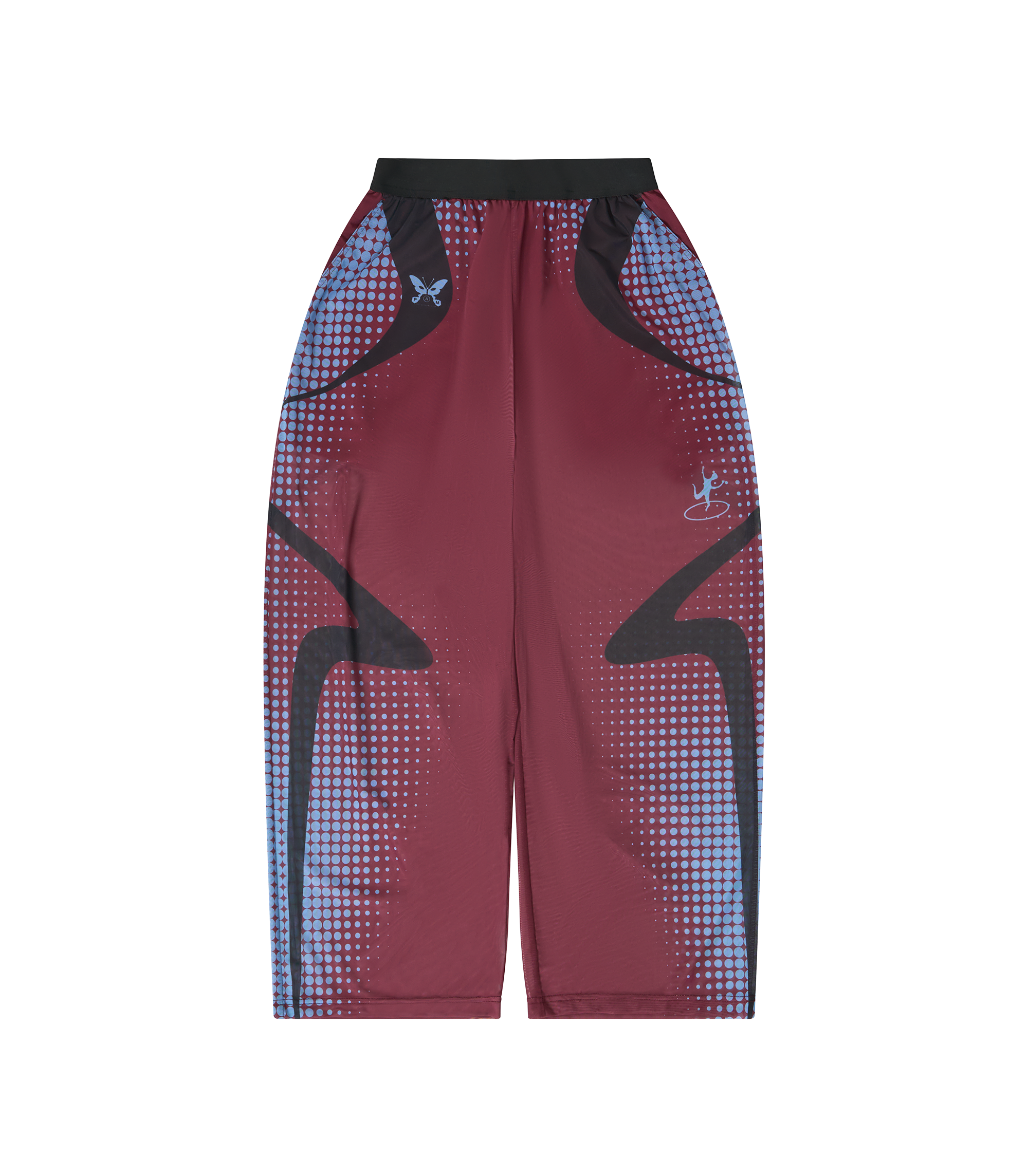 Stipple Mesh Pants - Brick Red